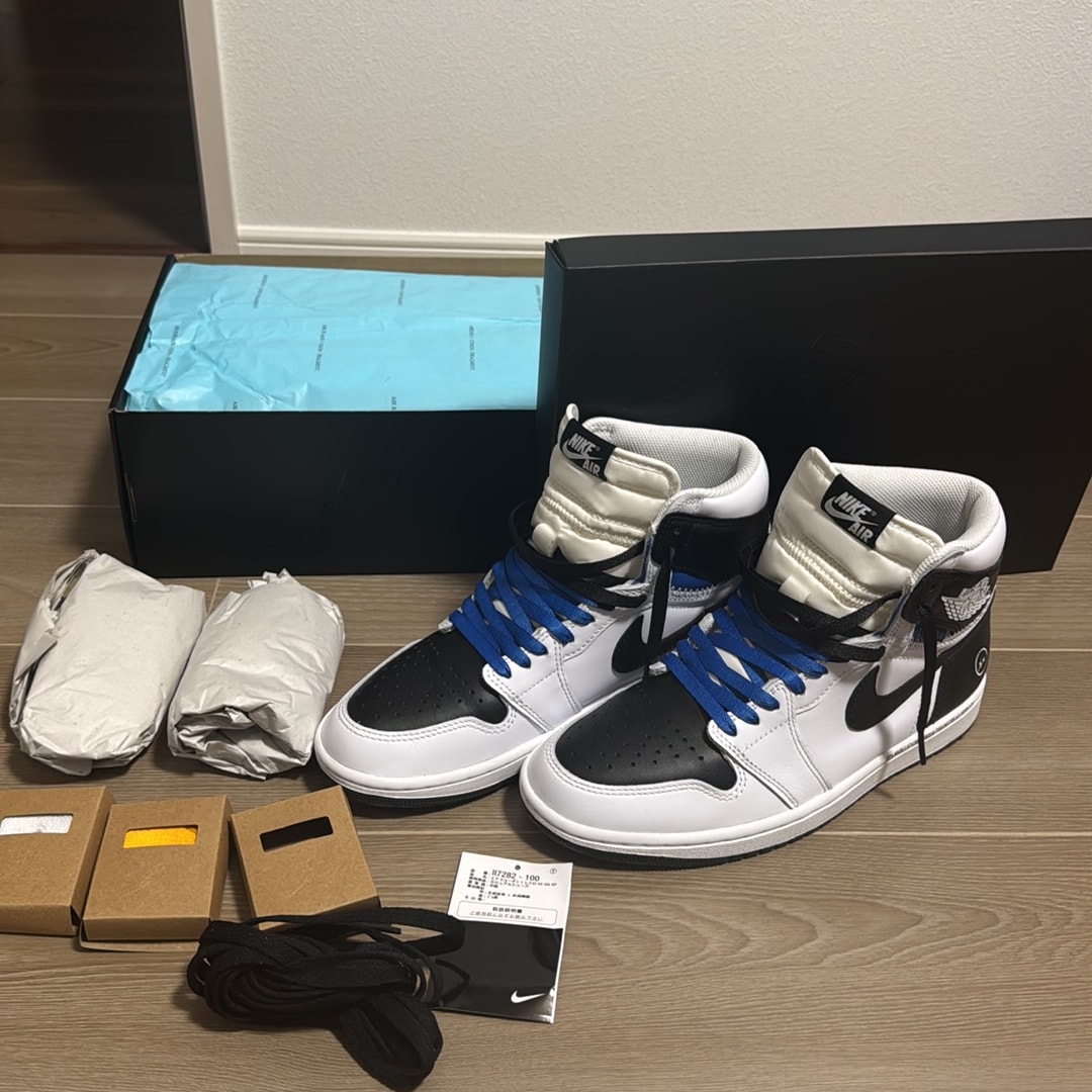 fragment design × UNION × Nike Air Jordan 1 Retro High OG "Black/White"