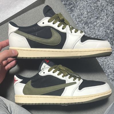 Travis Scott × Nike Women's Air Jordan 1 Low OG "Medium Olive"