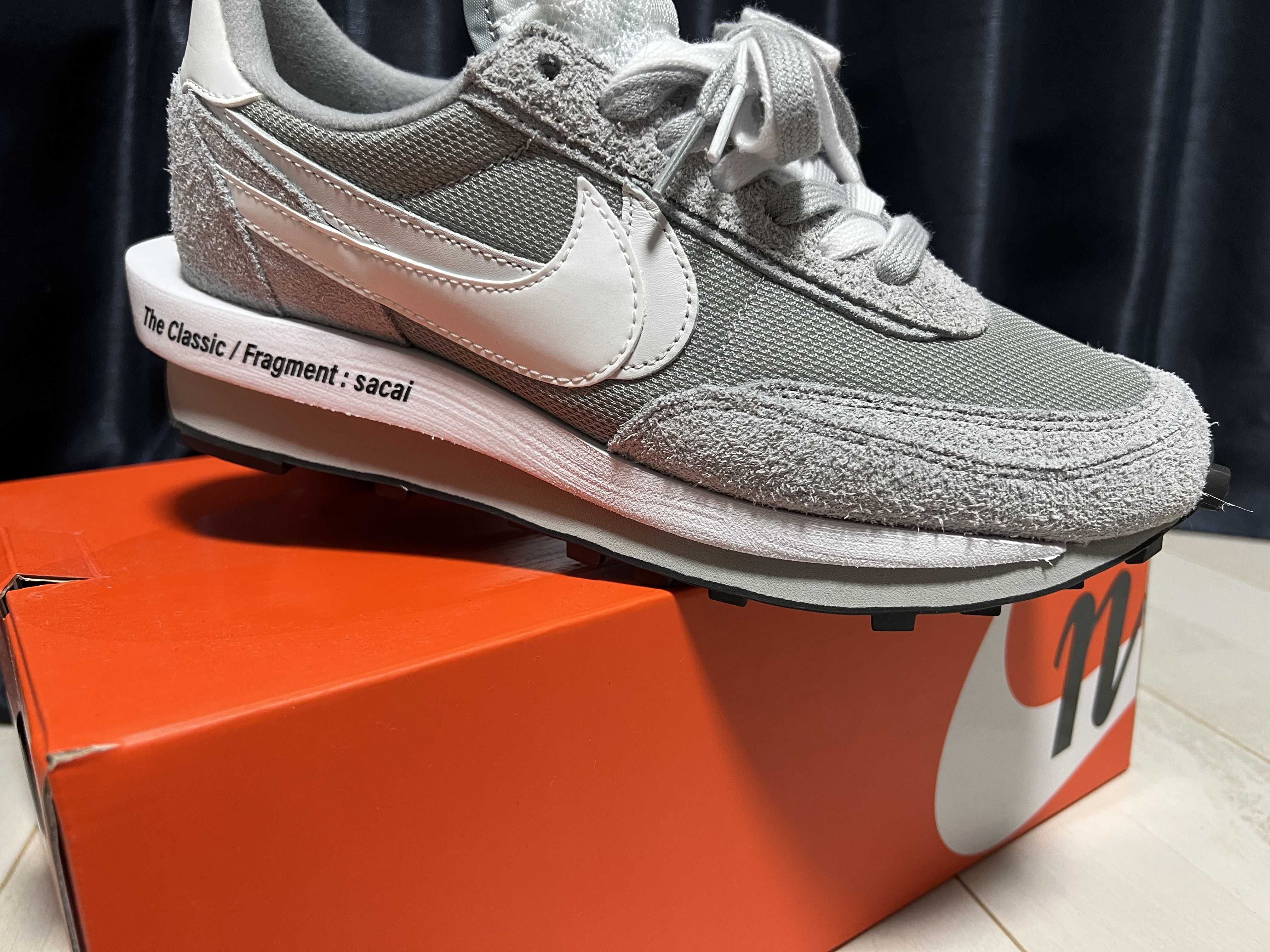 Fragment × sacai × Nike LD Waffle "Light Smoke Grey"