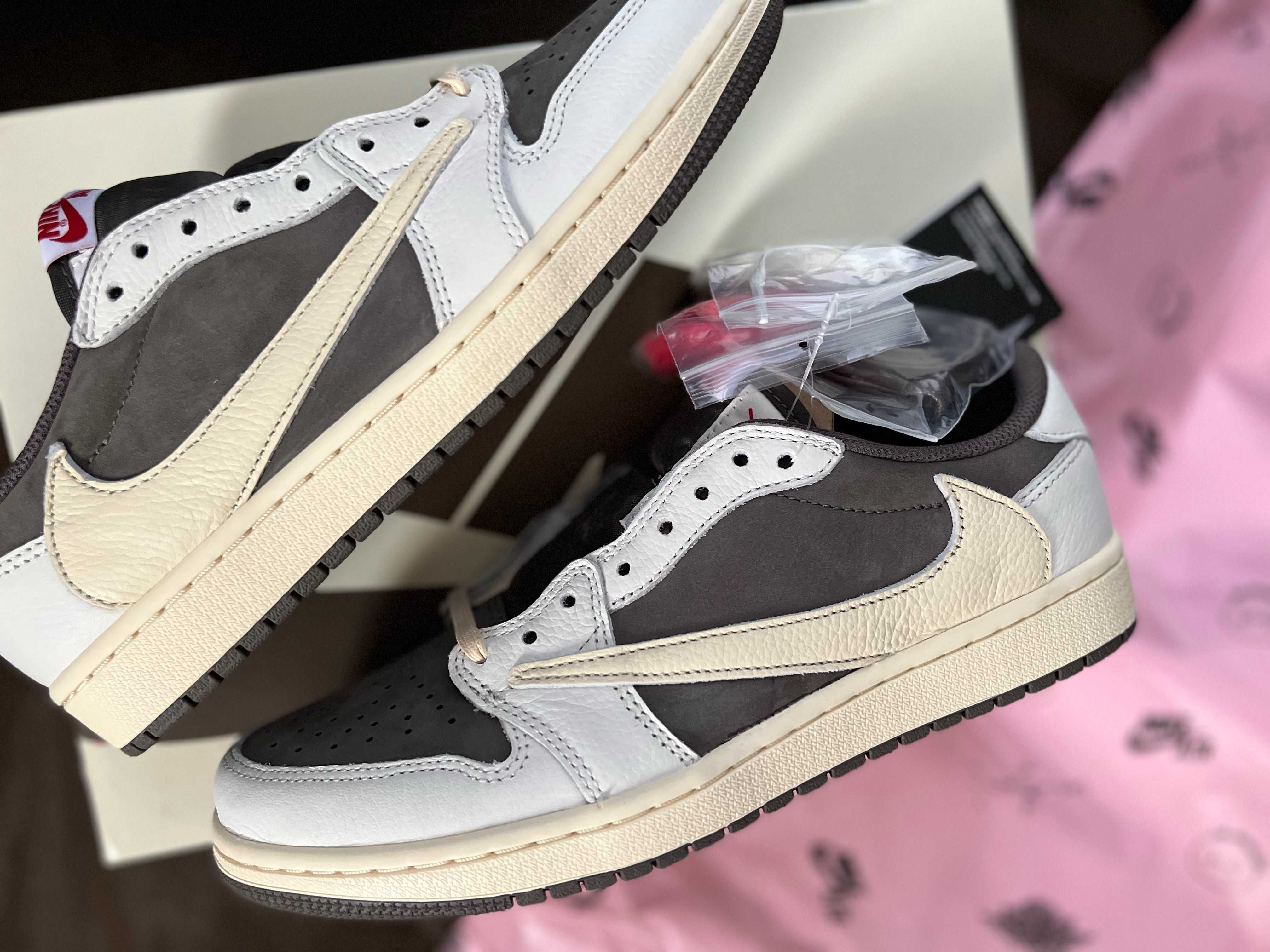 Travis Scott × Nike Air Jordan 1 Low OG SP "Reverse Mocha/Sail and Ridgerock"