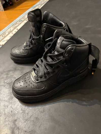 1017 ALYX 9SM × Nike Air Force 1 High "Black/White/Metallic Gold" (2020)