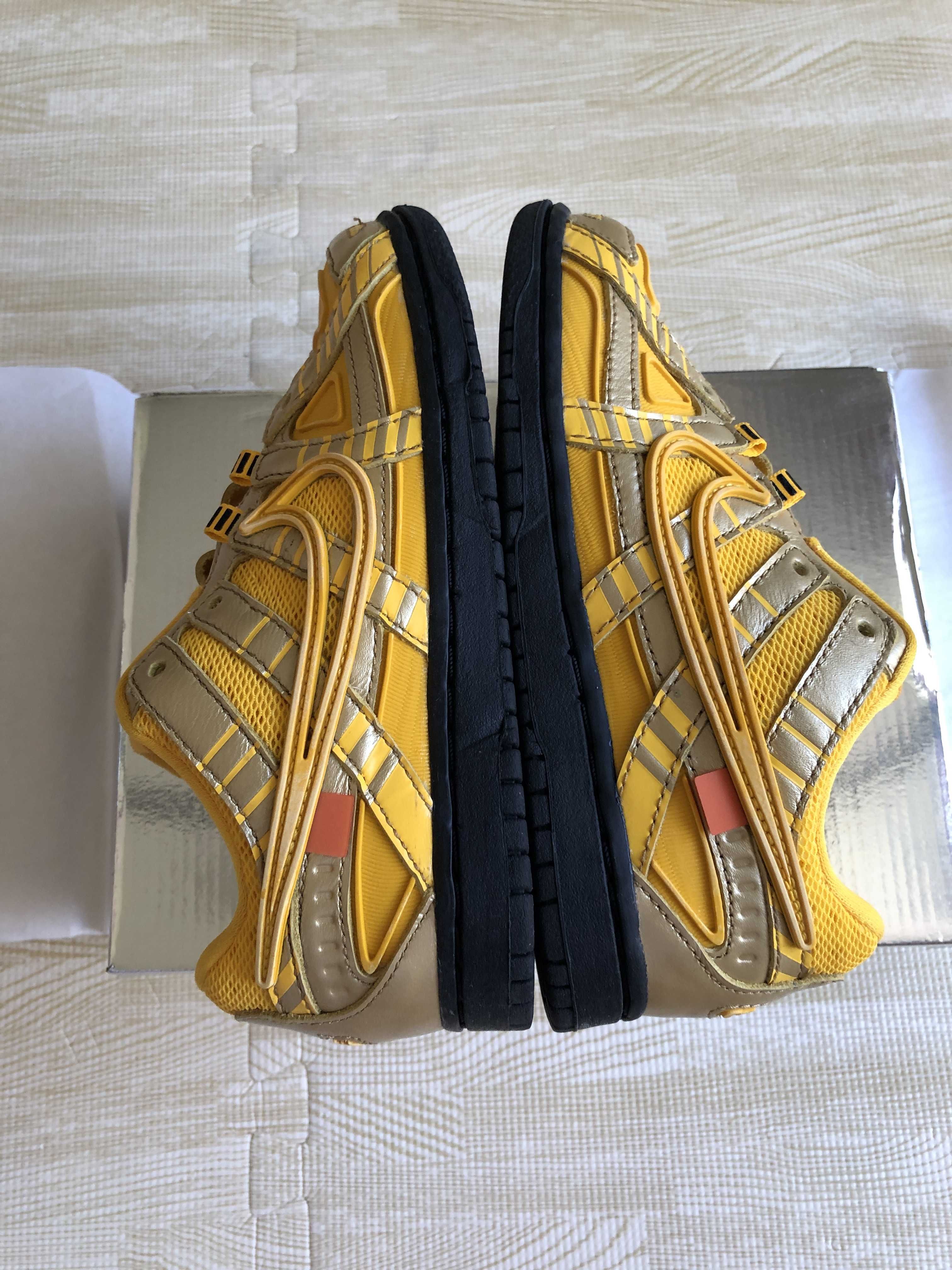 Off-White × Nike PS Air Rubber Dunk "University Gold"