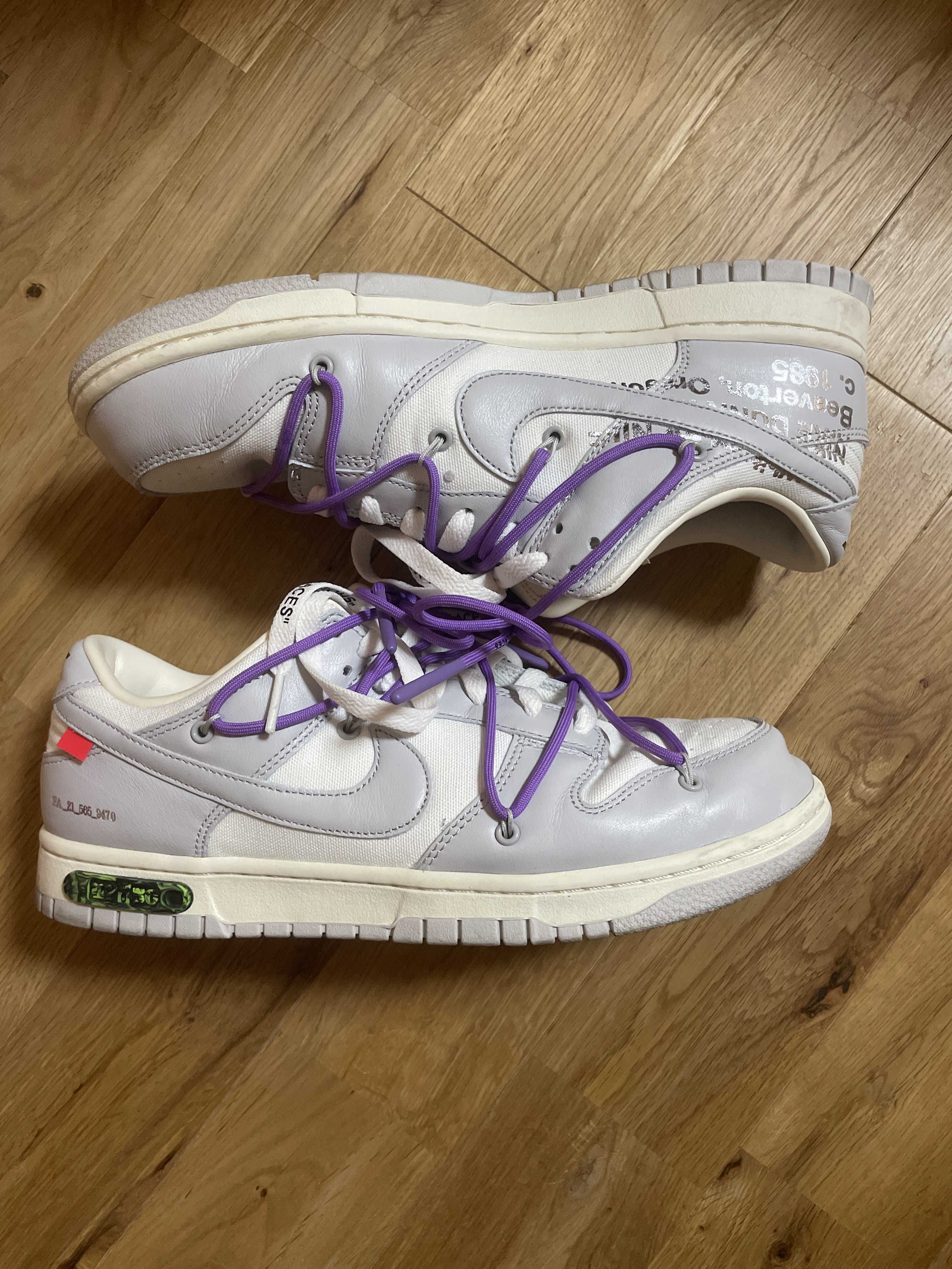 Off-White × Nike Dunk Low "Sail/Neutral Gray"