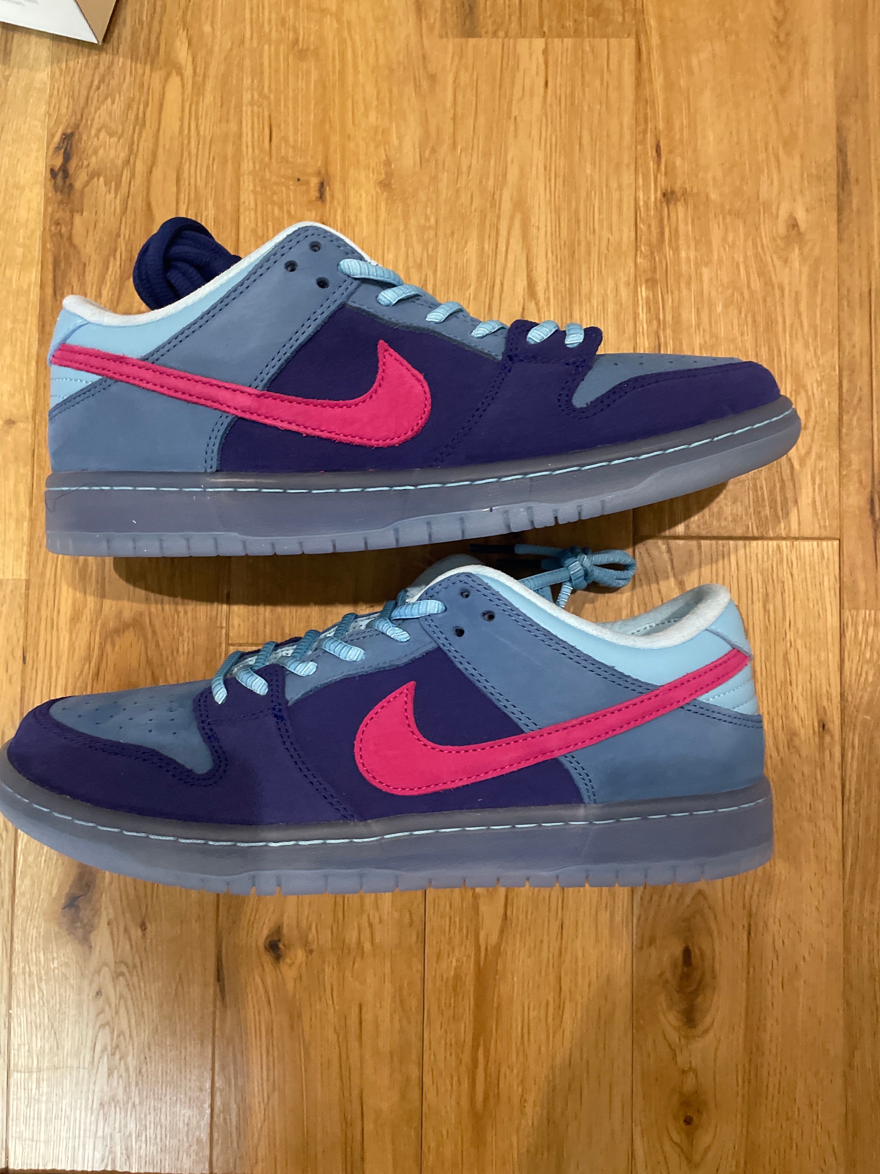 Run The Jewels × Nike SB Dunk Low "Deep Royal Blue and Active Pink"