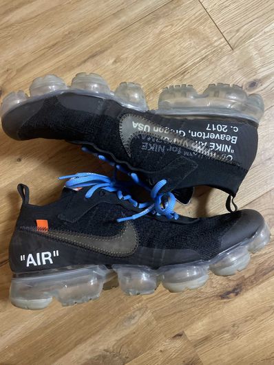 Off-White × Nike Air Vapormax "Black/Total Orange/Clear"