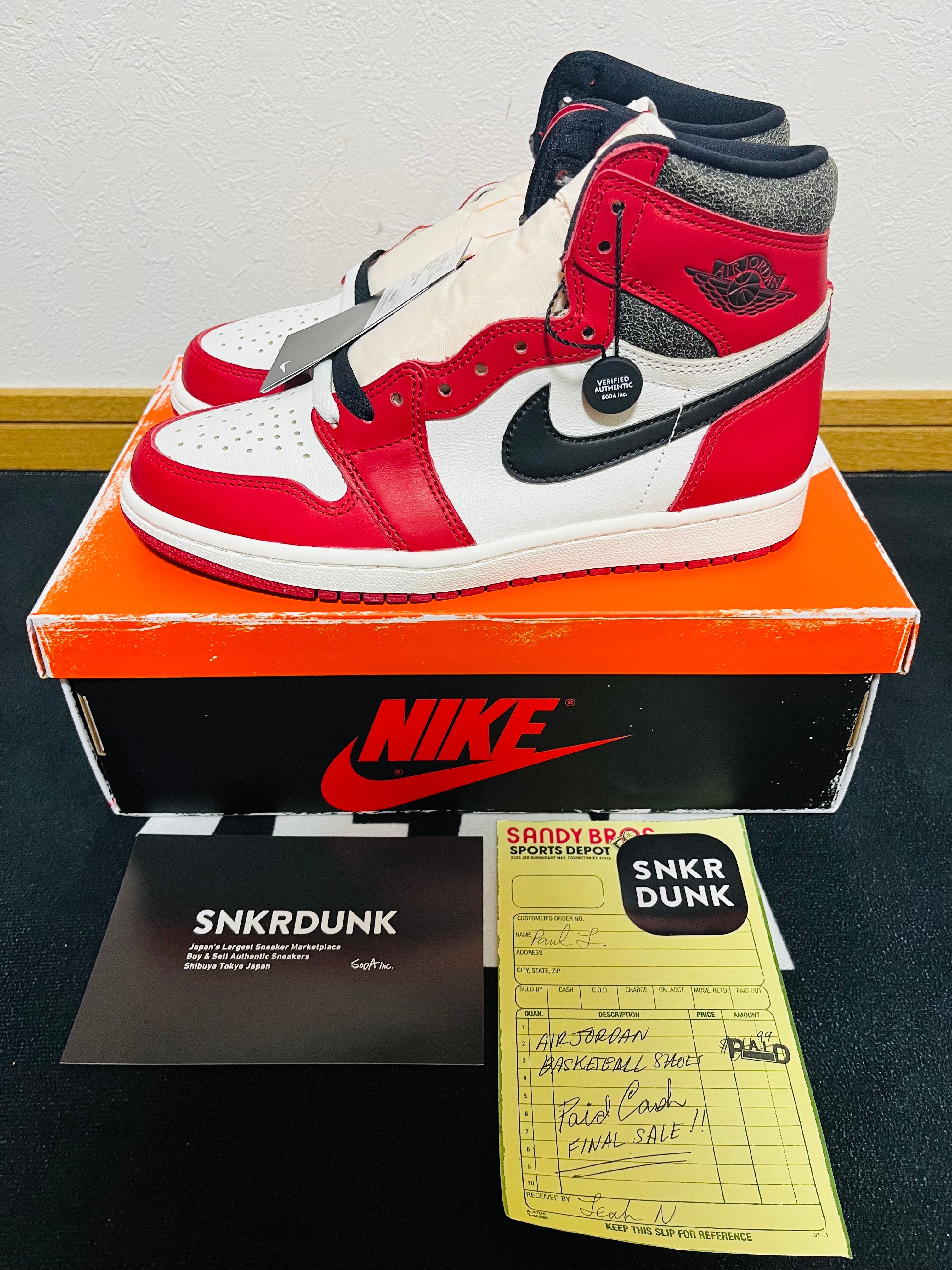 Nike Air Jordan 1 High OG "Lost & Found/Chicago"