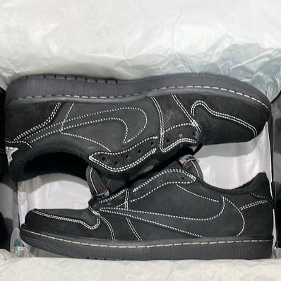 Travis Scott × Nike Air Jordan 1 Low OG SP "Black Phantom"