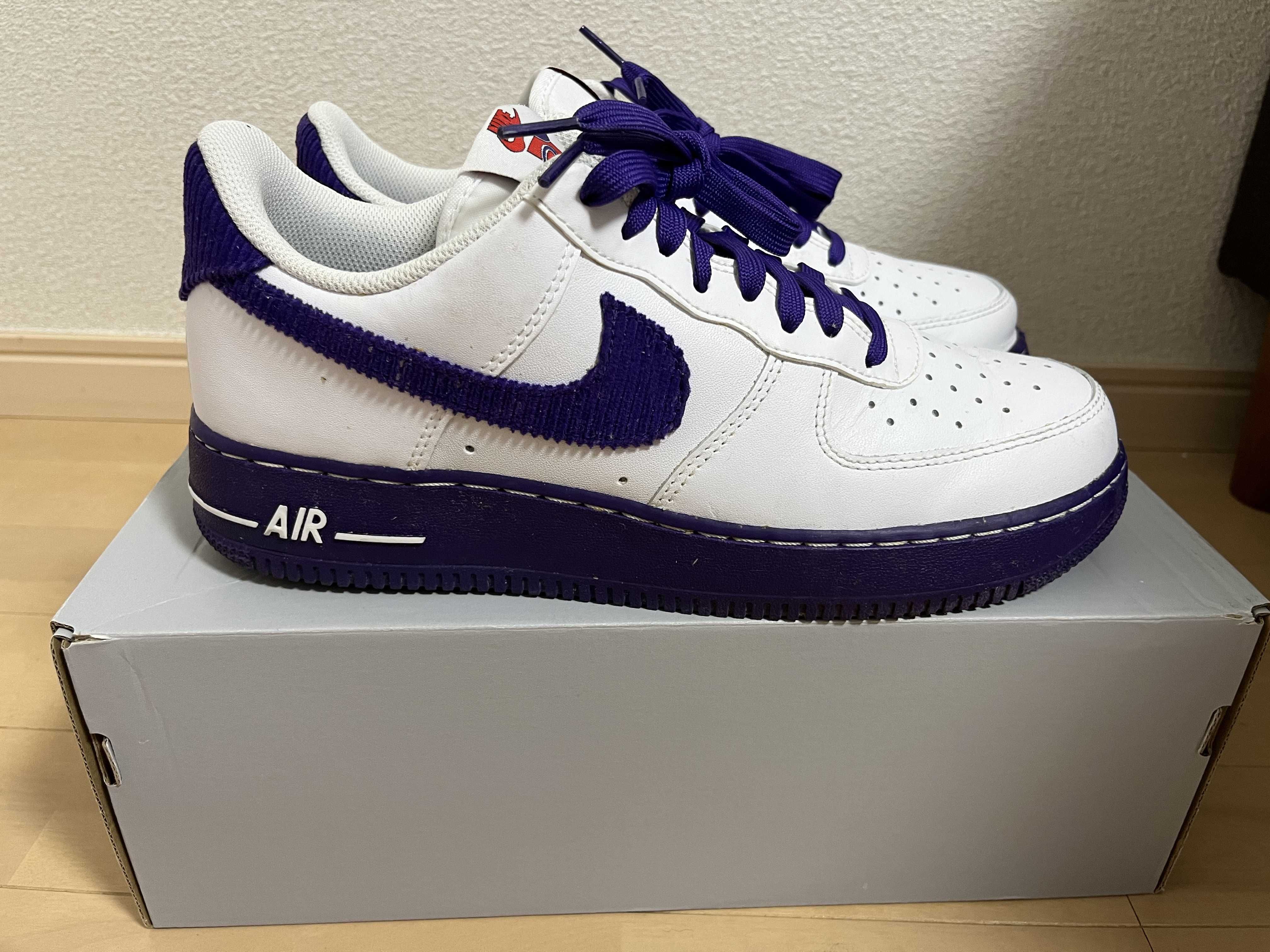 Nike Air Force 1 Low '07 EMB "White and Court Purple"