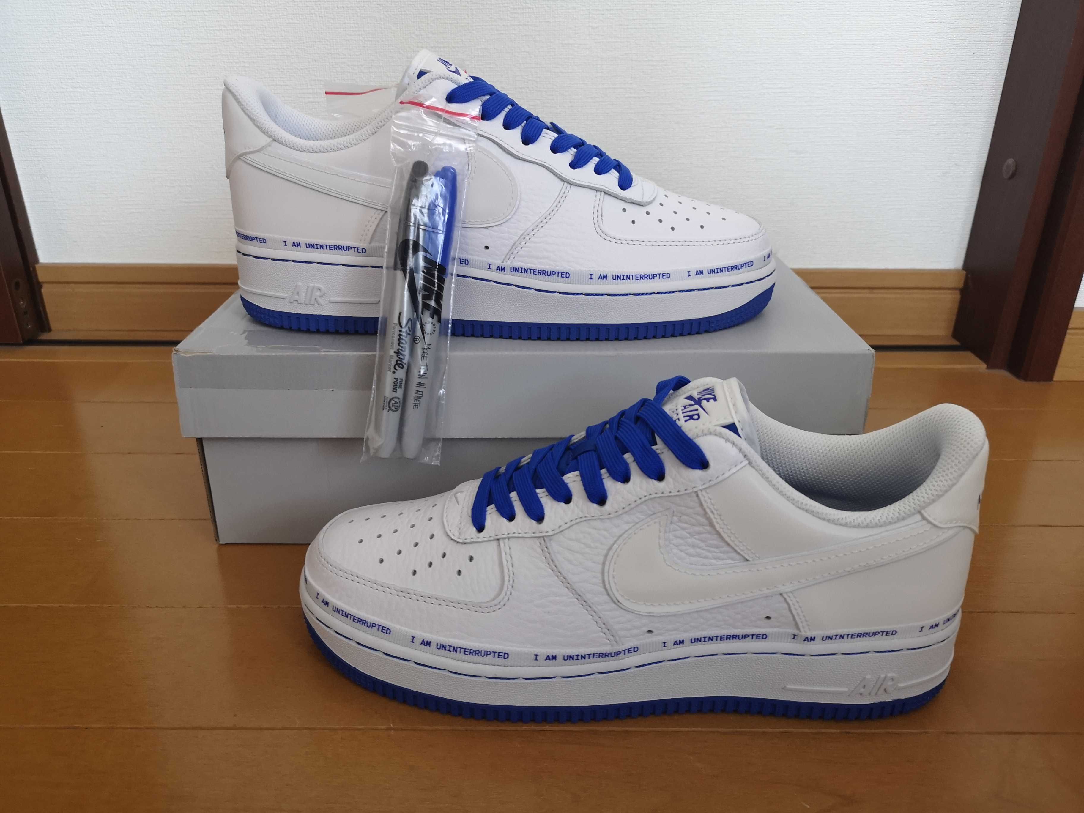 Uninterrupted × Nike Air Force 1 "White/Lapis Blue"