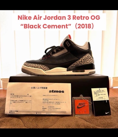 Nike Air Jordan 3 Retro OG "Black Cement" (2018)