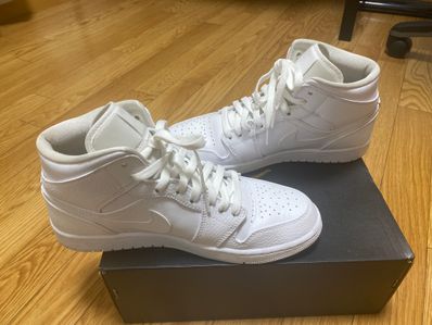 Nike Air Jordan 1 Mid "Triple White"(2020)