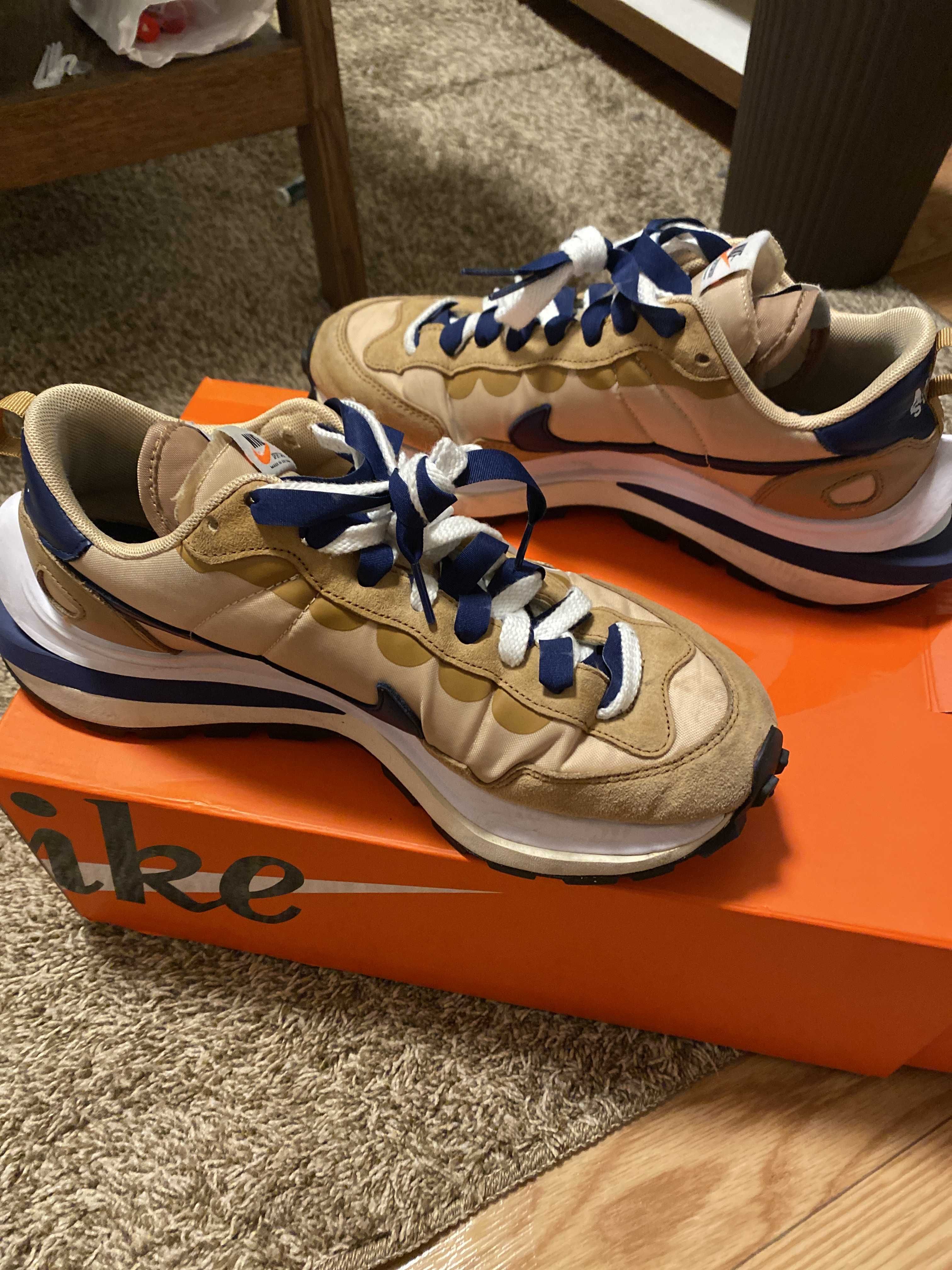 Sacai × Nike Vapor Waffle "Sesame And Blue Void"