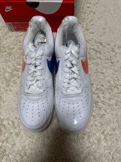 KITH × Nike Air Force 1 Low "White/Rush Blue/White/Brilliant Orange"