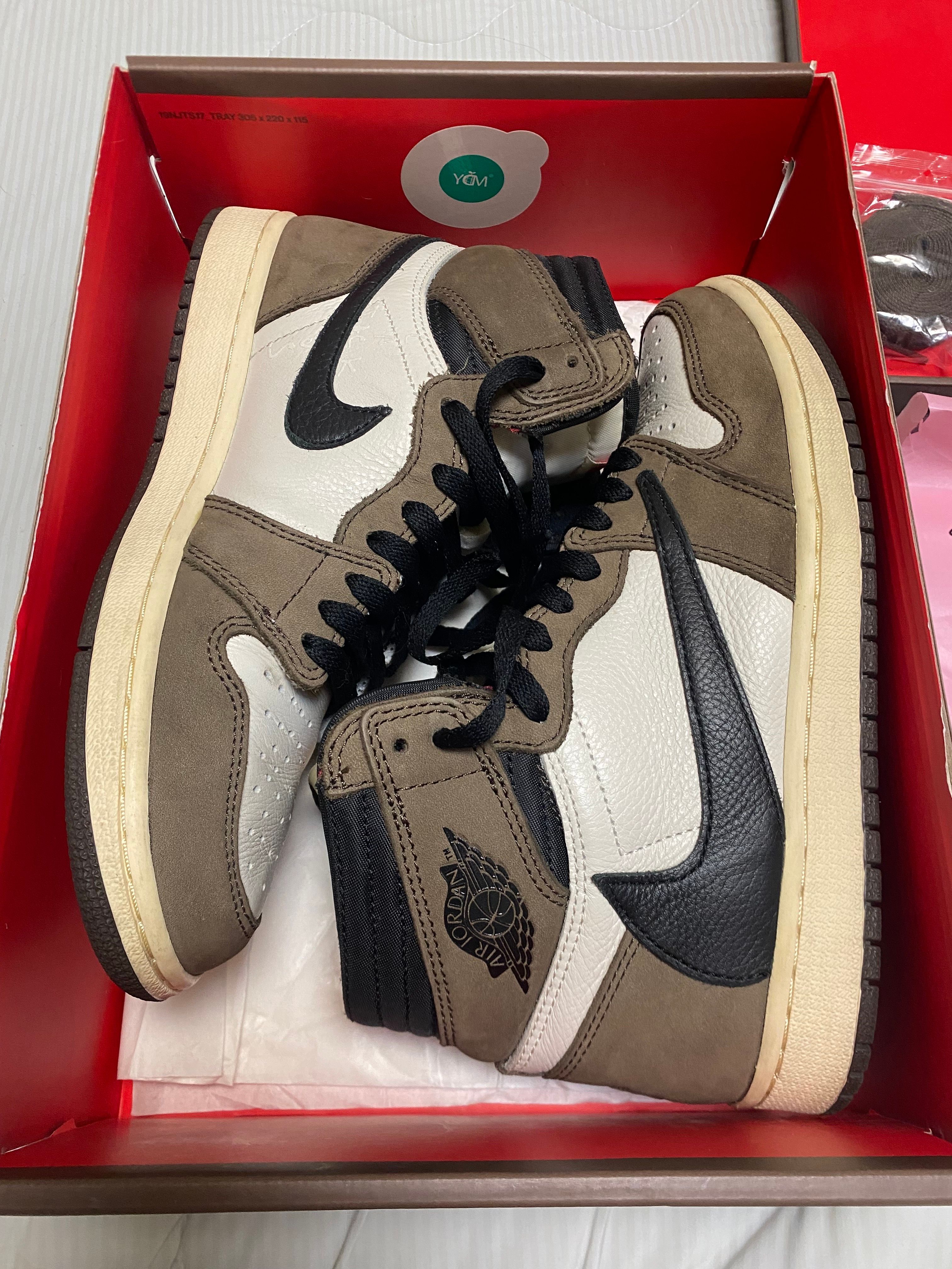 Travis Scott × Nike Air Jordan 1 Retro High OG TS SP "Sail/Dark Mocha"