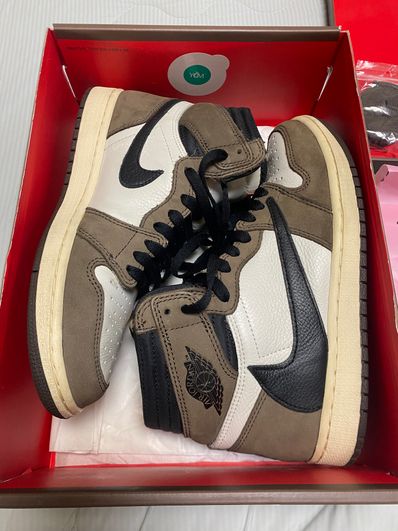 Travis Scott × Nike Air Jordan 1 Retro High OG TS SP "Sail/Dark Mocha"
