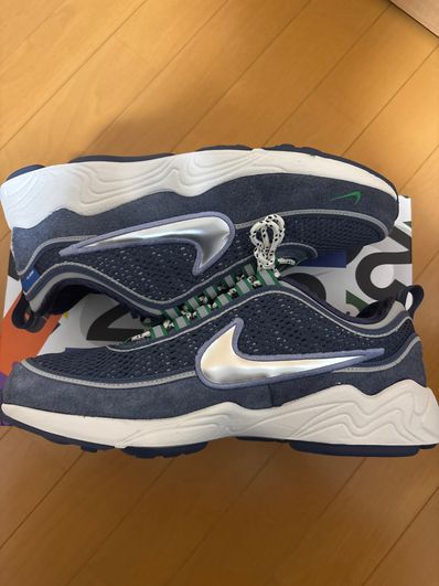 UNDEFEATED × Nike Air Zoom Spiridon "Thunder Blue/Silver"