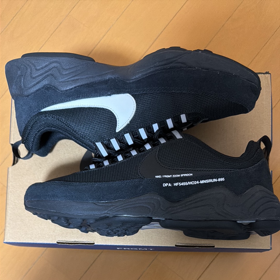 フラグメントデザイン × ナイキ エアズーム スピリドン SP "ブラック"