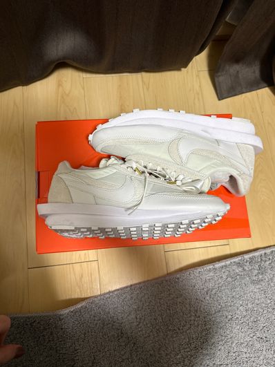 sacai × Nike LDV Waffle "Triple White"