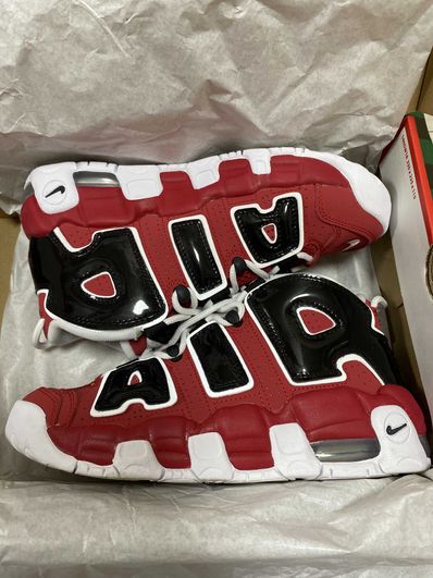 NIKE GS AIR MORE UPTEMPO ’96 "BLACK AND VARSITY RED"(2021)