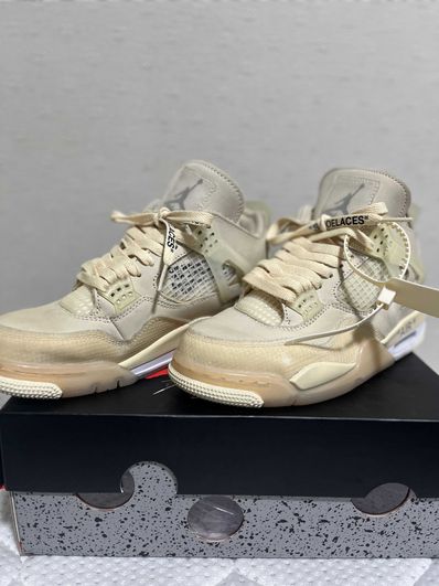 Off-White × Nike Women's Air Jordan 4 SP "Sail"