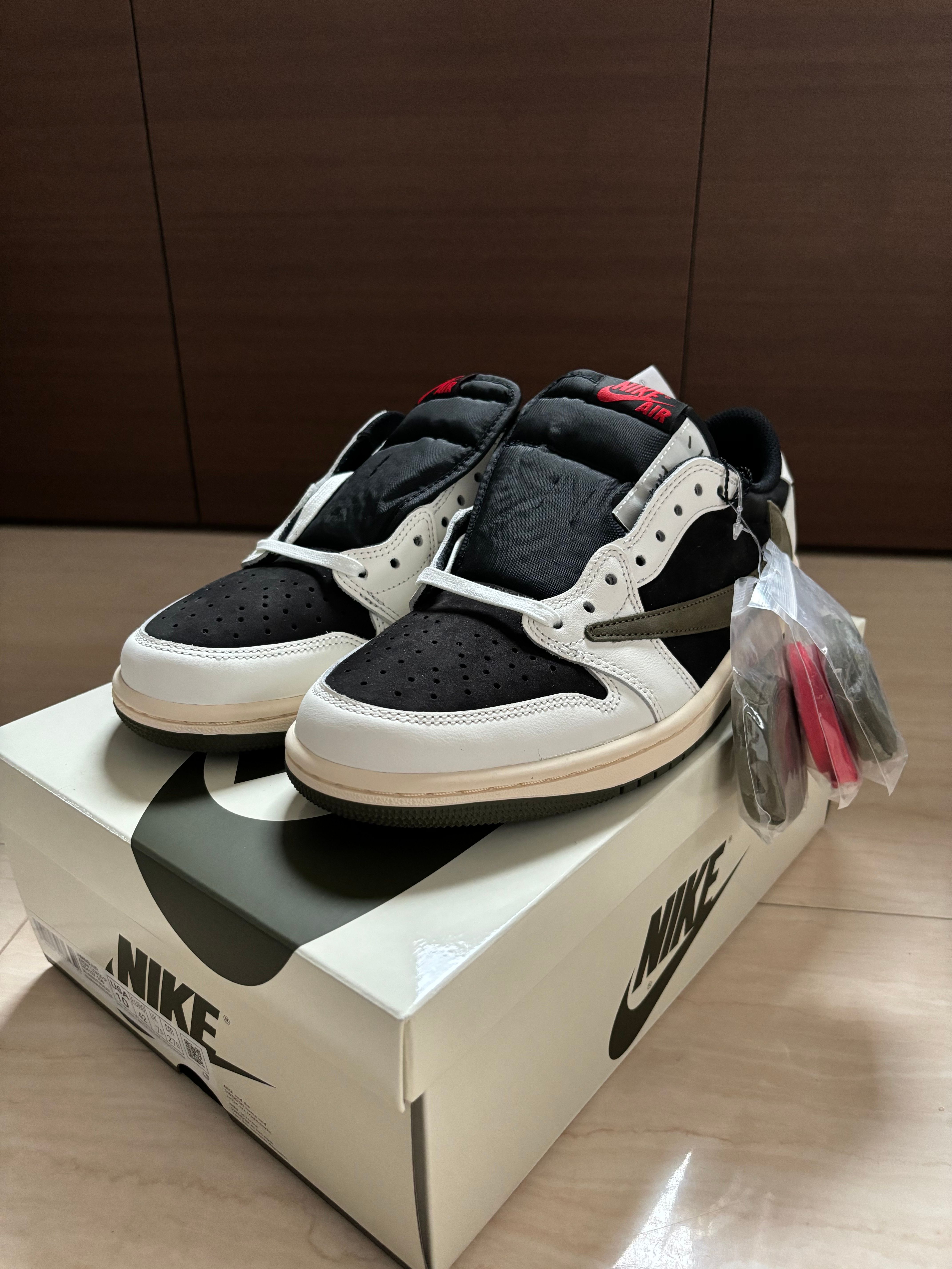 Travis Scott × Nike Women's Air Jordan 1 Low OG "Medium Olive"