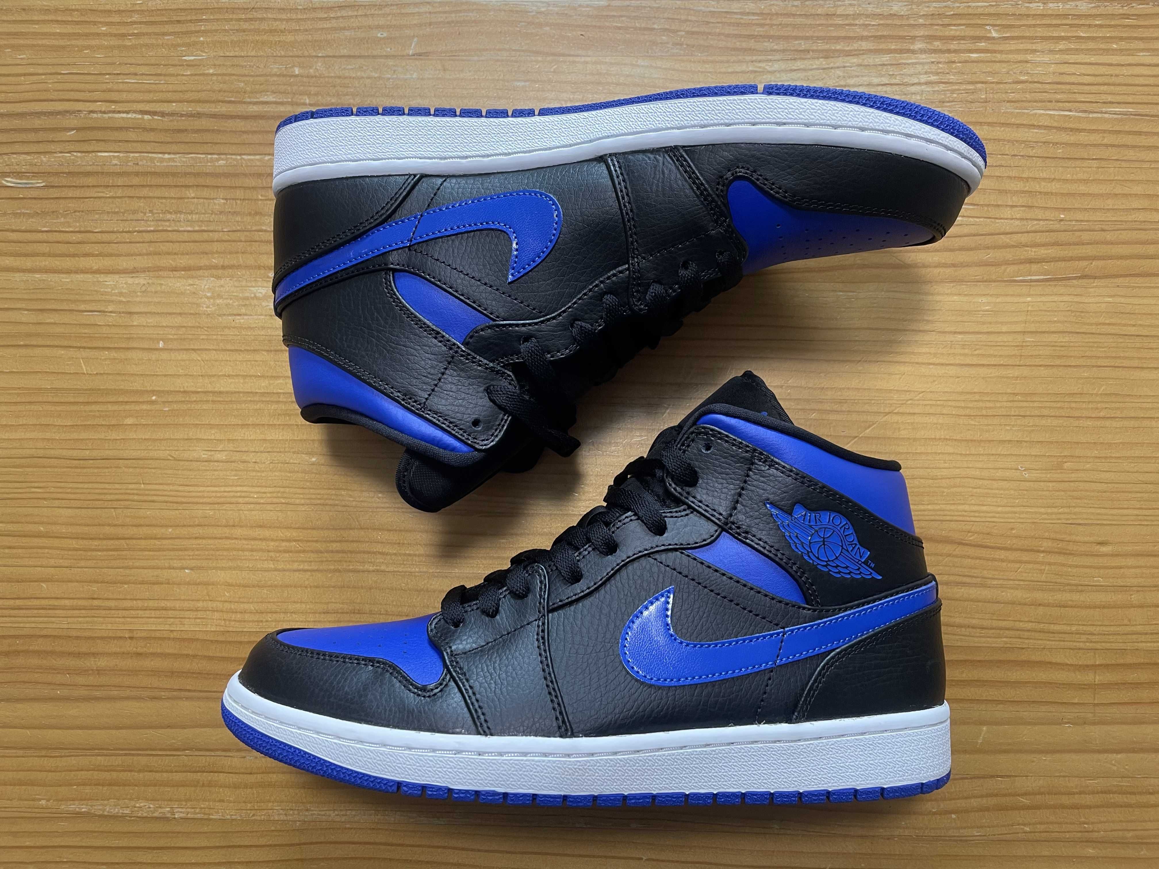 NIKE AIR JORDAN 1 MID "BLACK/BLUE"