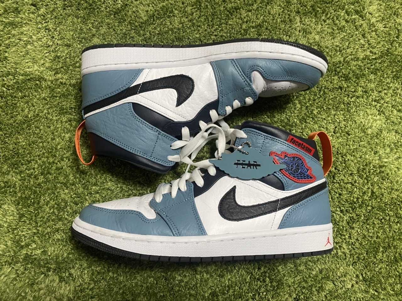 FACETASM × Nike Air Jordan 1 Mid "White/Navy"