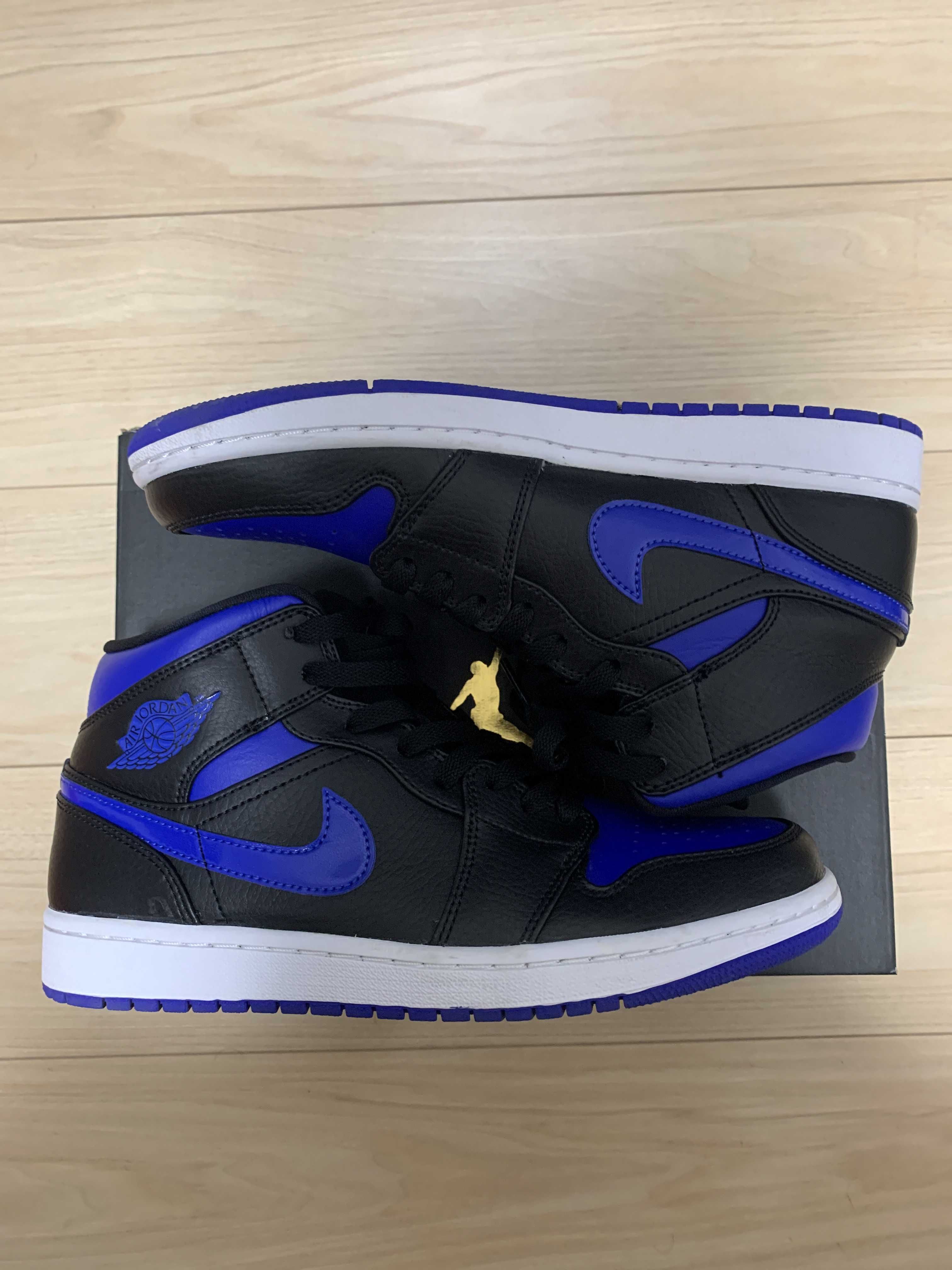 NIKE AIR JORDAN 1 MID "BLACK/BLUE"