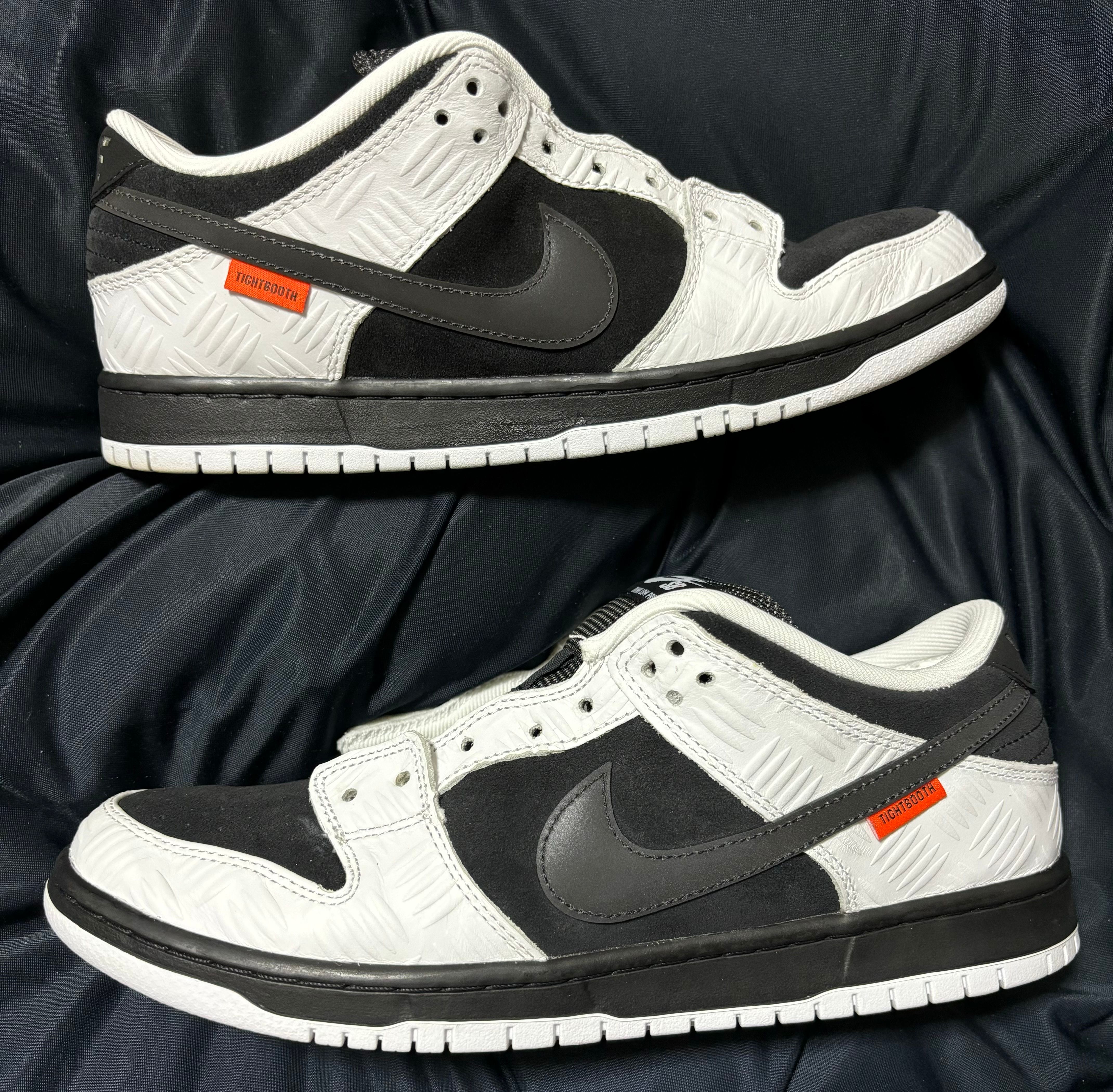 TIGHTBOOTH × Nike SB Dunk Low Pro QS "Black and White"