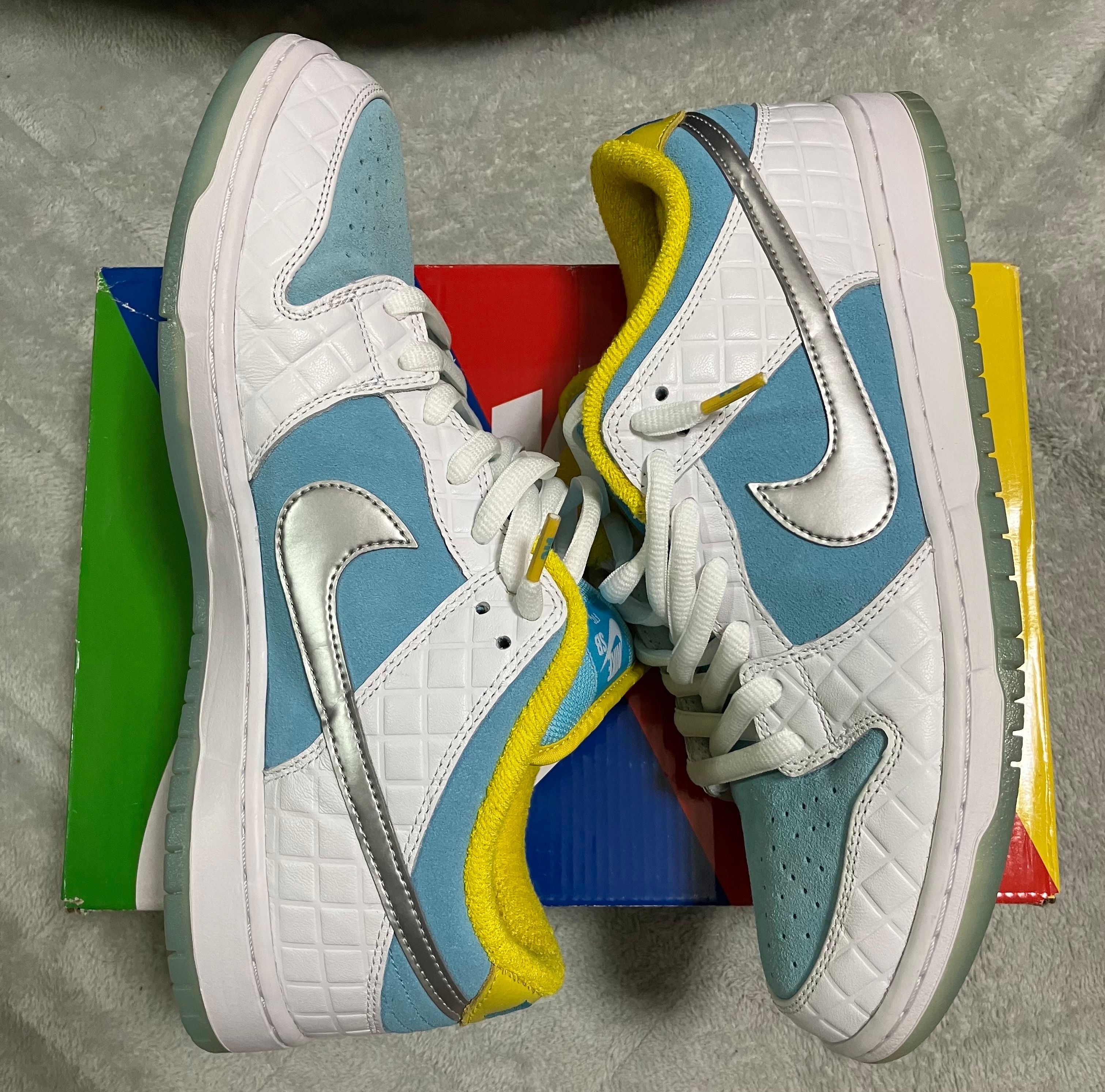 FTC × Nike SB Dunk Low "White/Blue"