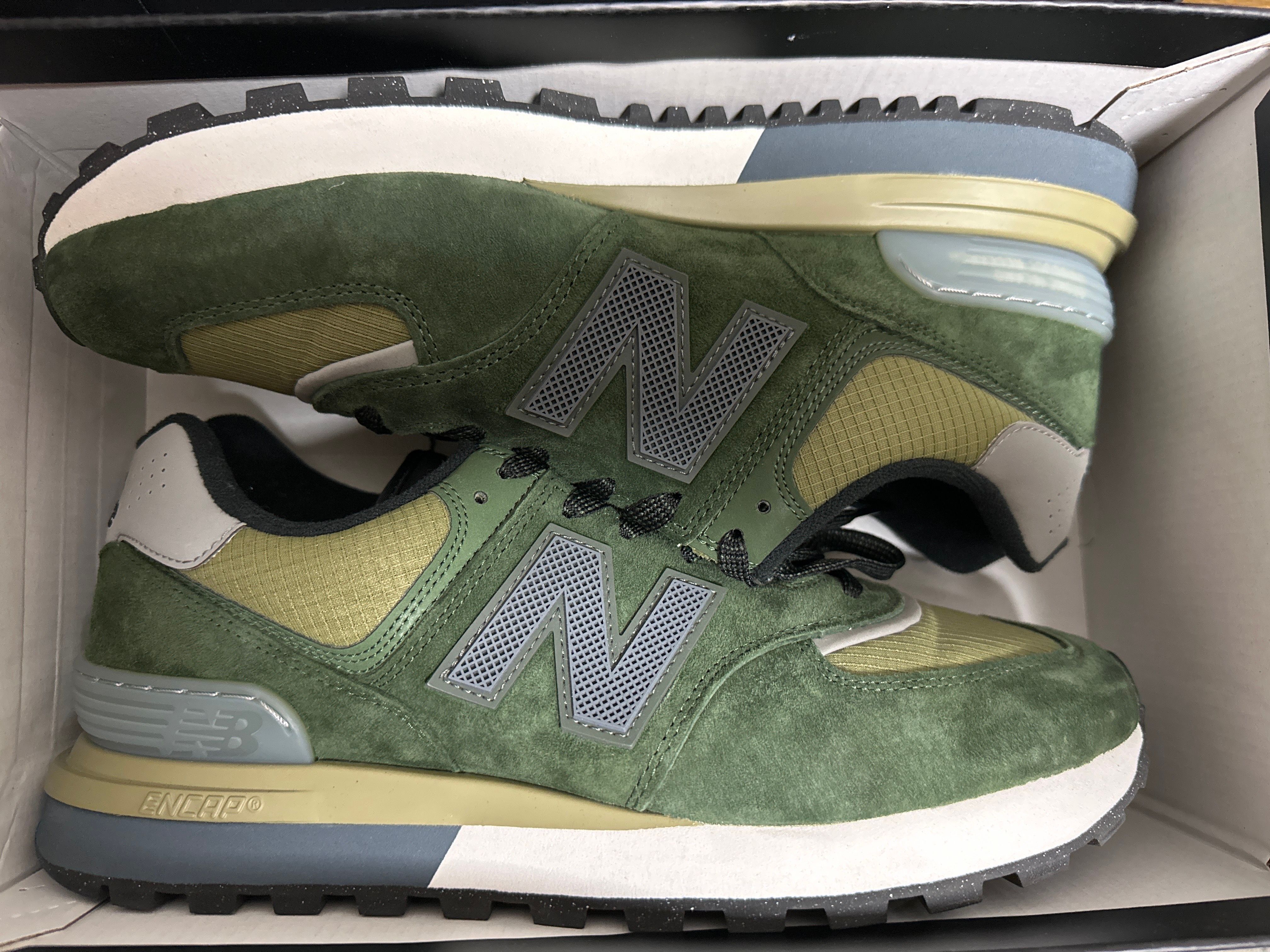 Stone Island × New Balance 574 Legacy "Dark Green"