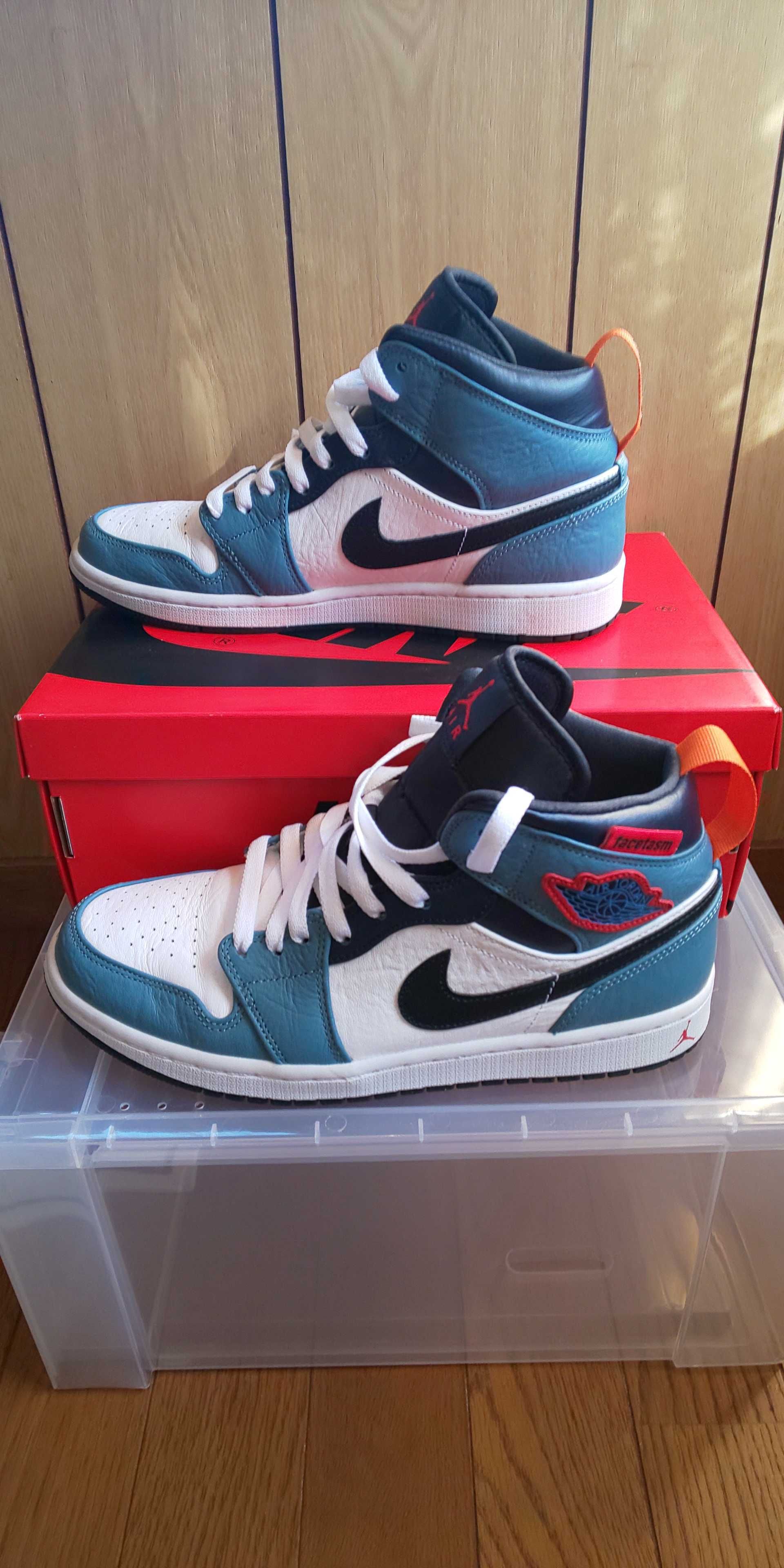 FACETASM × Nike Air Jordan 1 Mid "White/Navy"