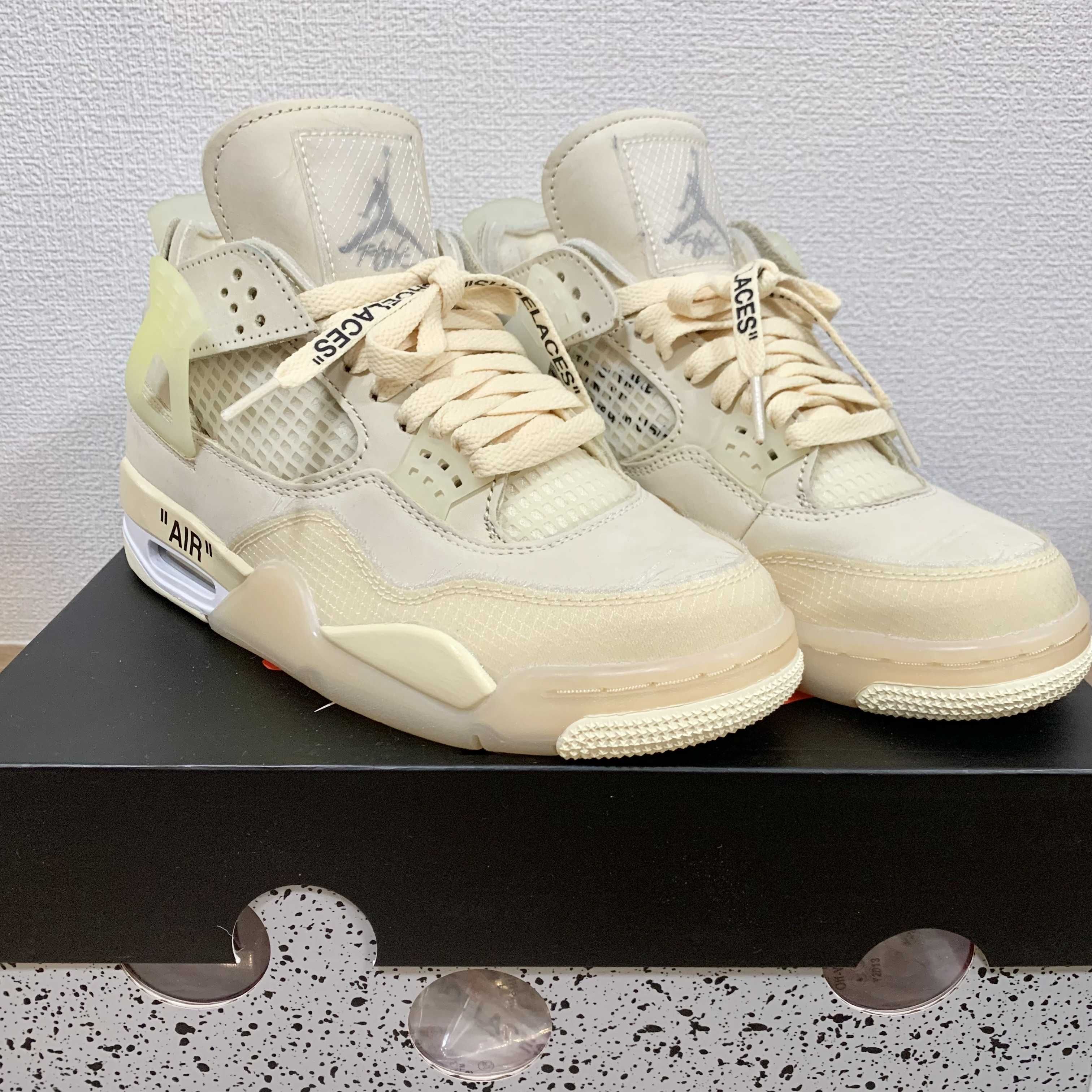 Off-White × Nike Women's Air Jordan 4 SP "Sail"