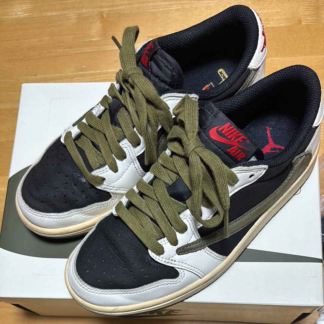 Travis Scott × Nike Women's Air Jordan 1 Low OG "Medium Olive"