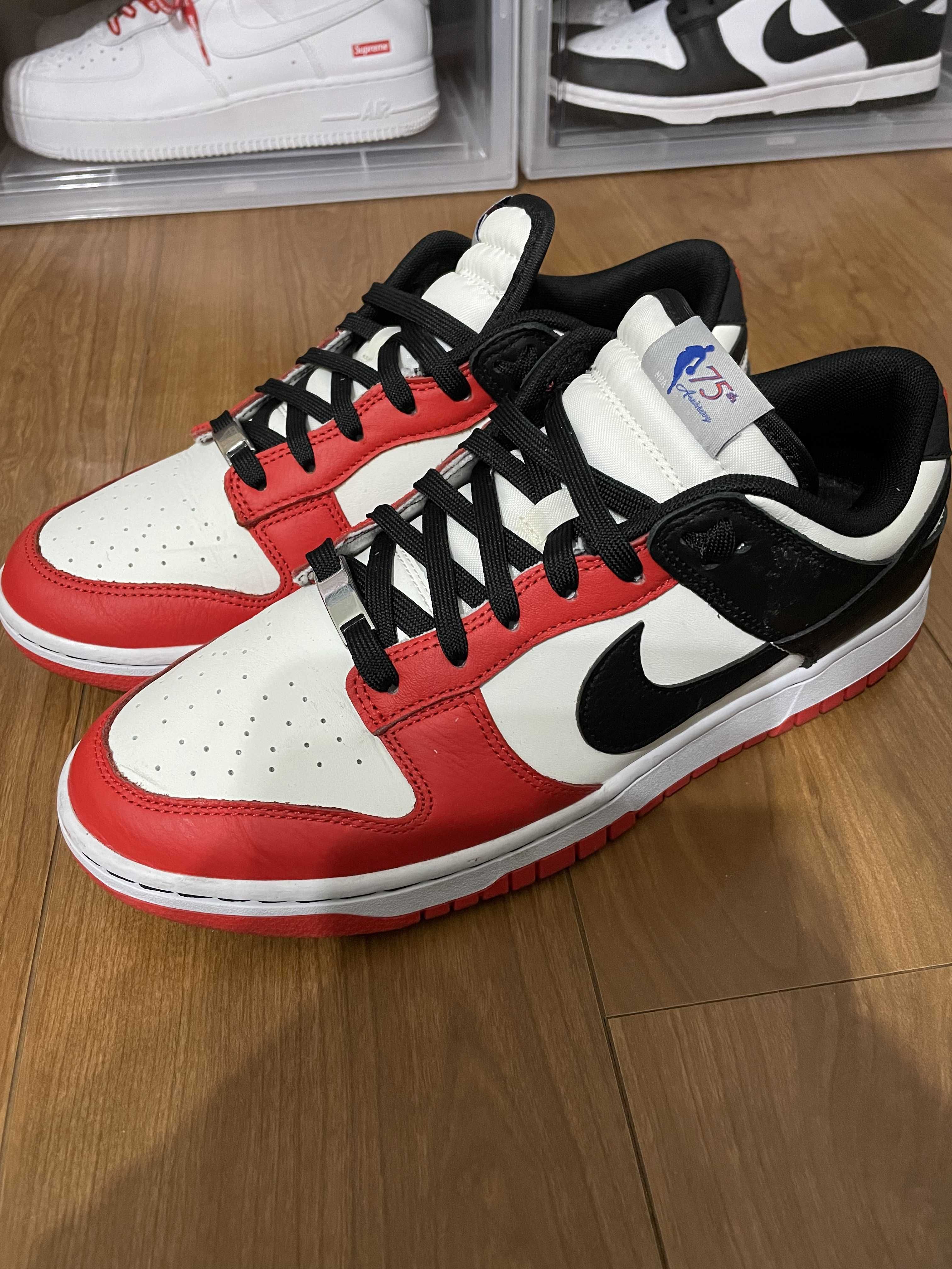 NBA × Nike Dunk Low EMB 75th Anniversary "Chicago Bulls"