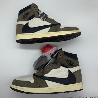 Travis Scott × Nike Air Jordan 1 Retro High OG TS SP "Sail/Dark Mocha"