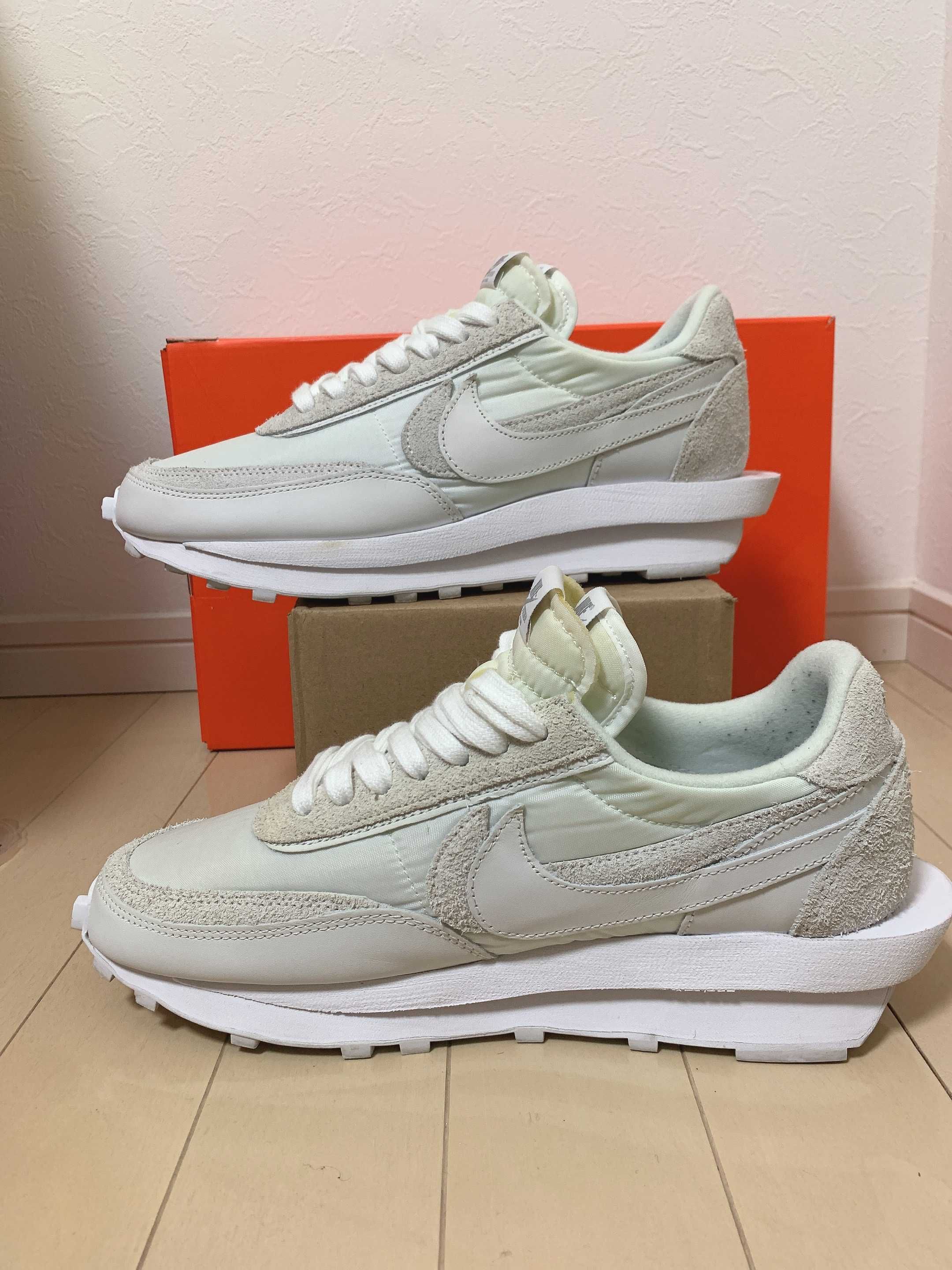 sacai × Nike LDV Waffle "Triple White"
