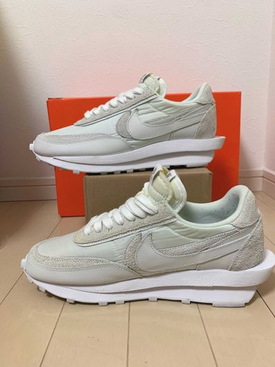 sacai × Nike LDV Waffle "Triple White"