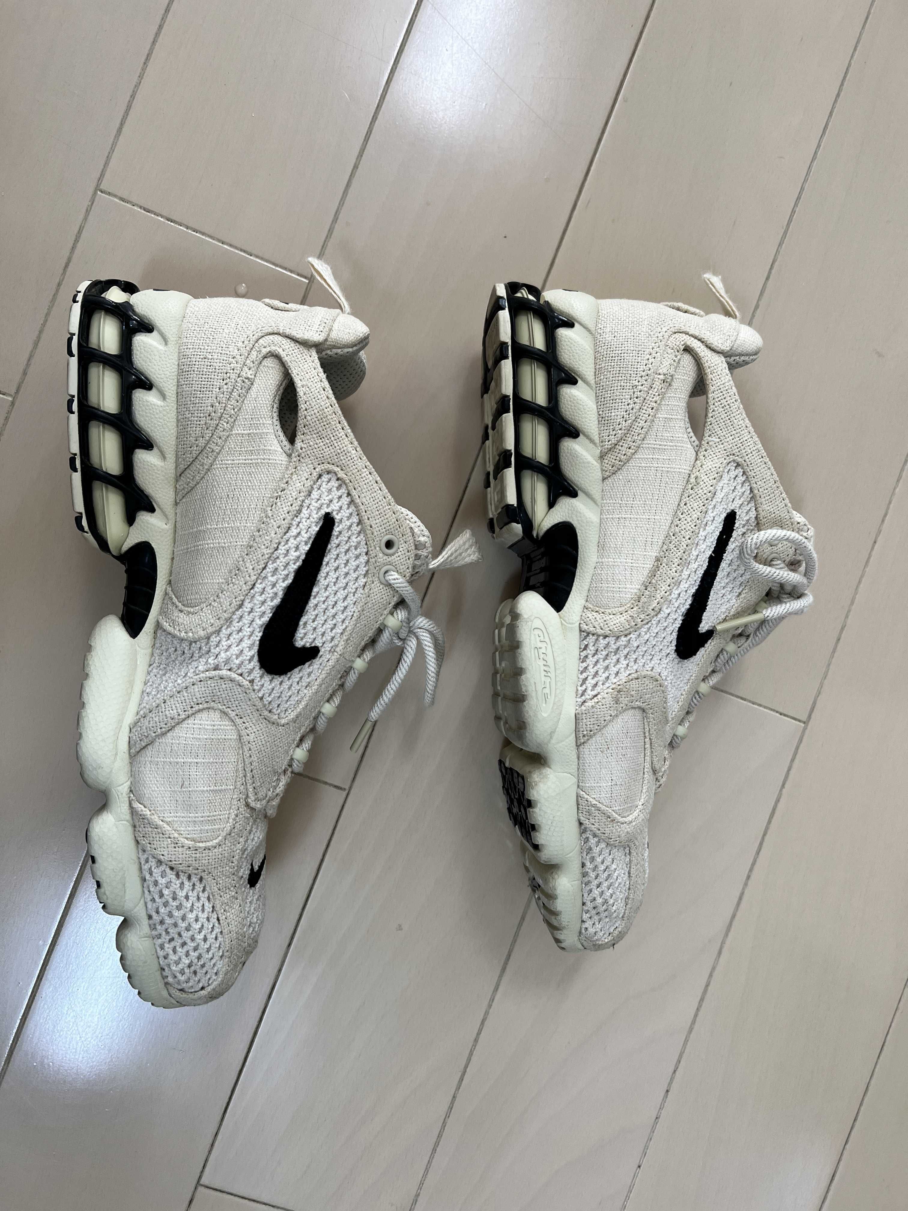 Stussy × Nike Air Zoom Spiridon CG 2 "Fossil/Black"