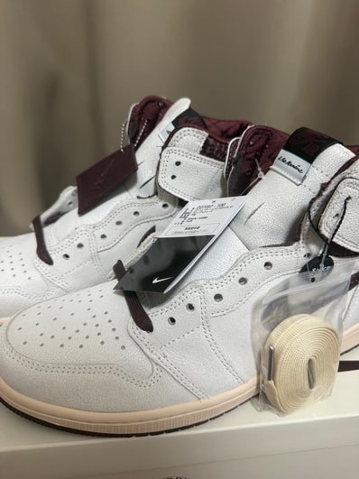 A Ma Maniere × Nike Air Jordan 1 Retro High OG "Sail and Burgundy"