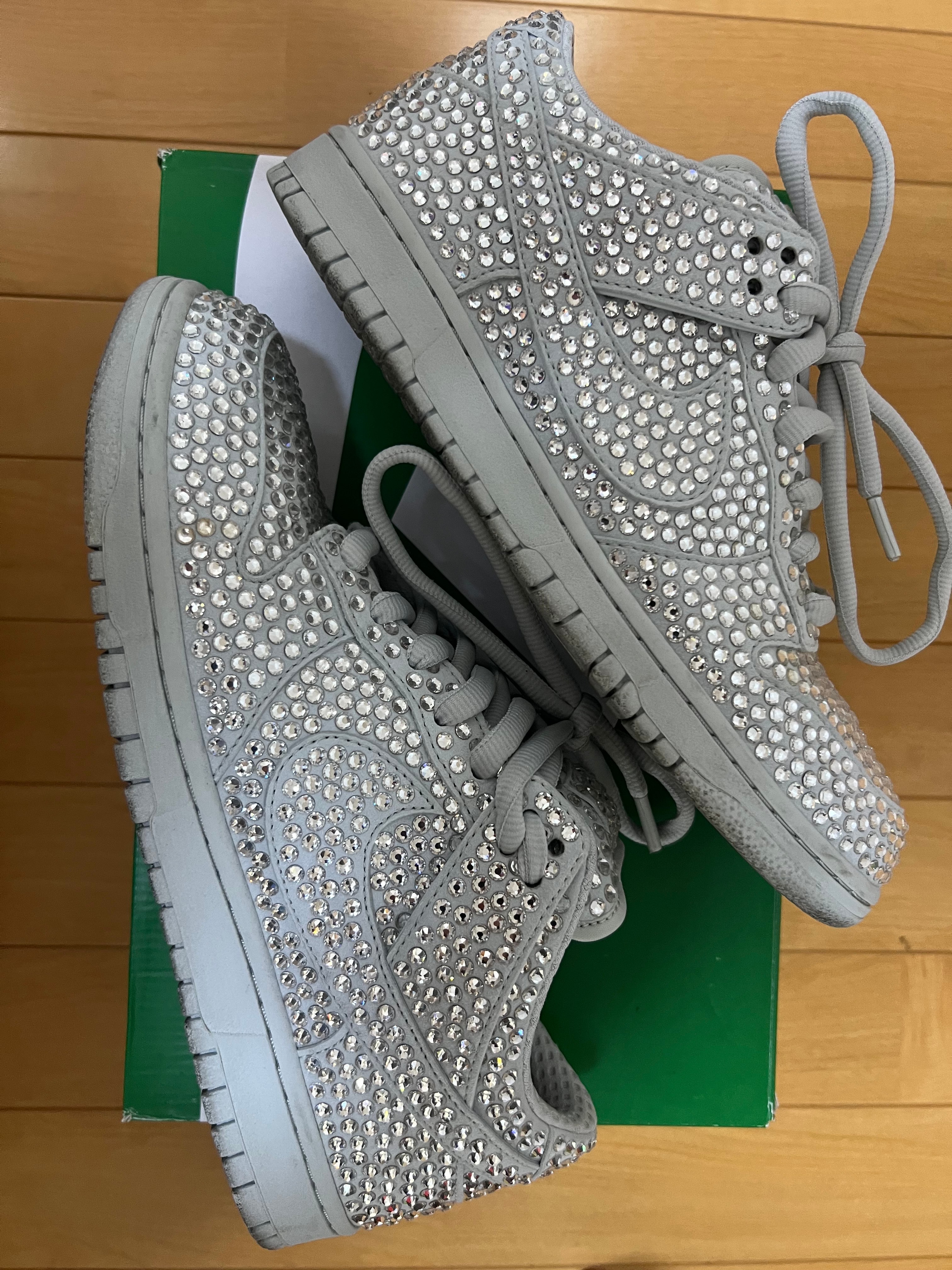 Cactus Plant Flea Market × Nike Dunk Low Swarovski "Pure Platinum"