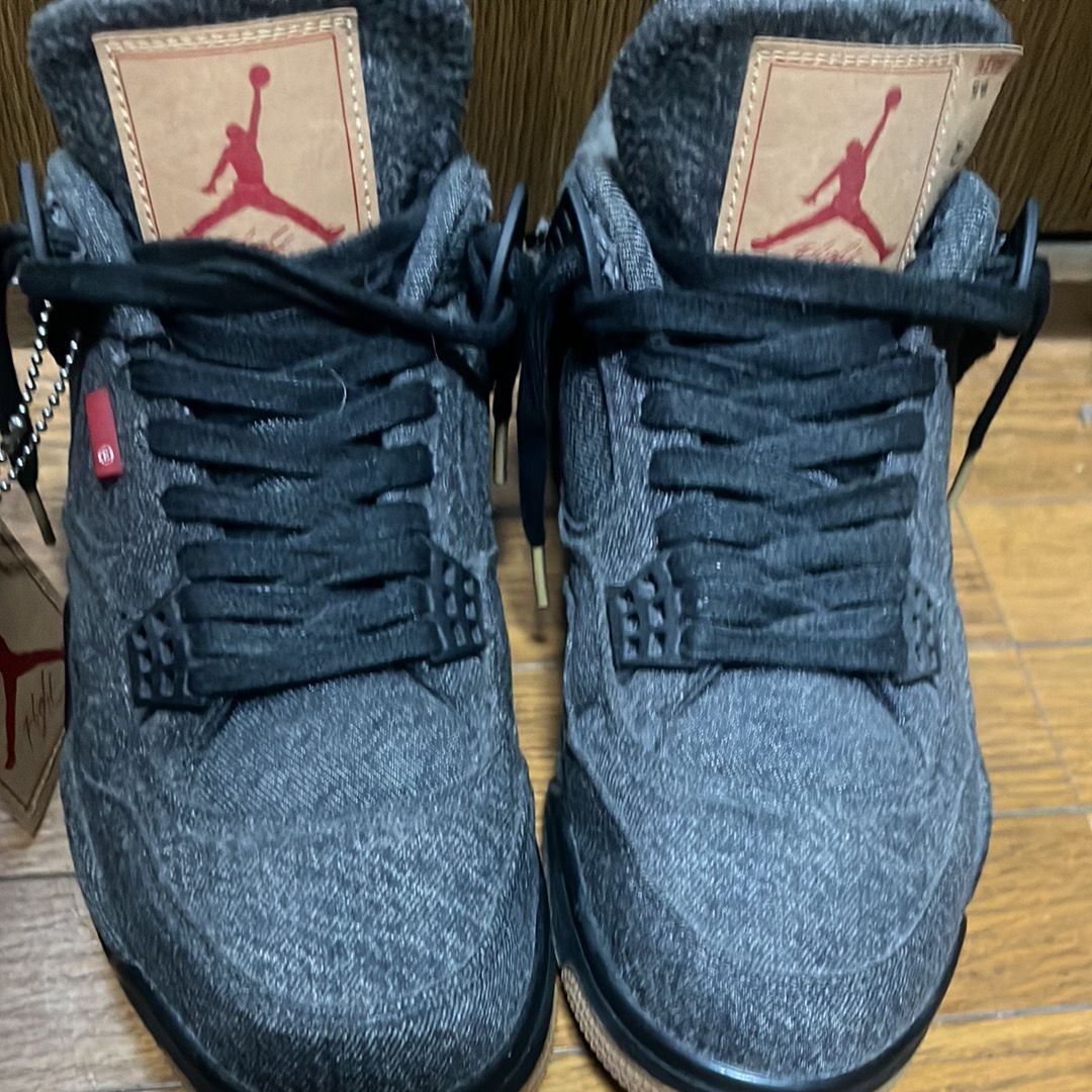 Nike × Levi's Air Jordan 4 "Black Denim" (Tag: ®)