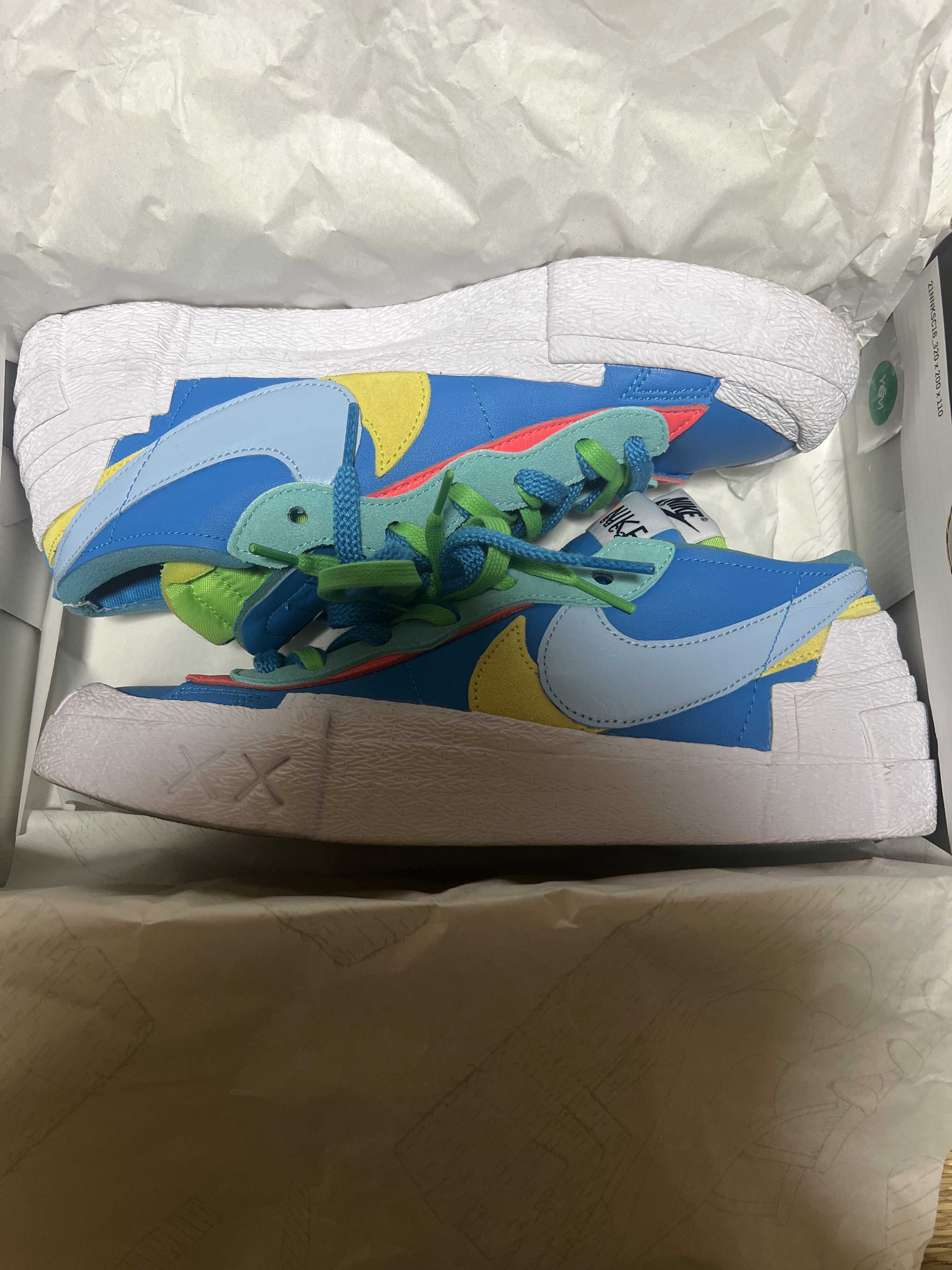 KAWS × sacai × Nike Blazer Low "Neptune Blue"