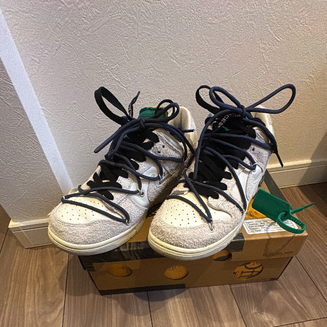 Off-White × Nike Dunk Low "Sail/Neutral Grey/Gridiron"