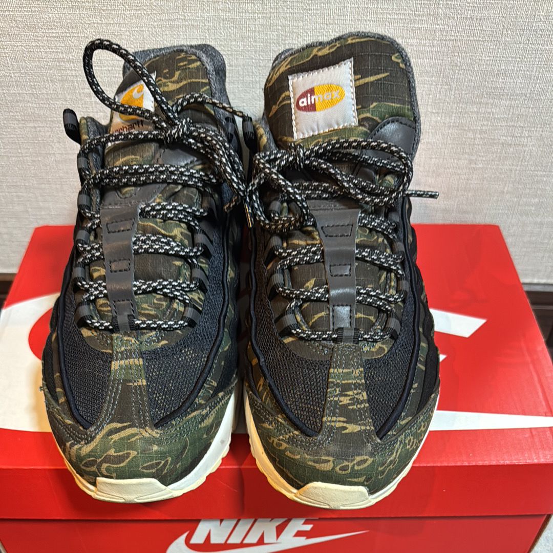 Carharte WIP × Nike Air Max 95 "Black/Sail/Total Orange"