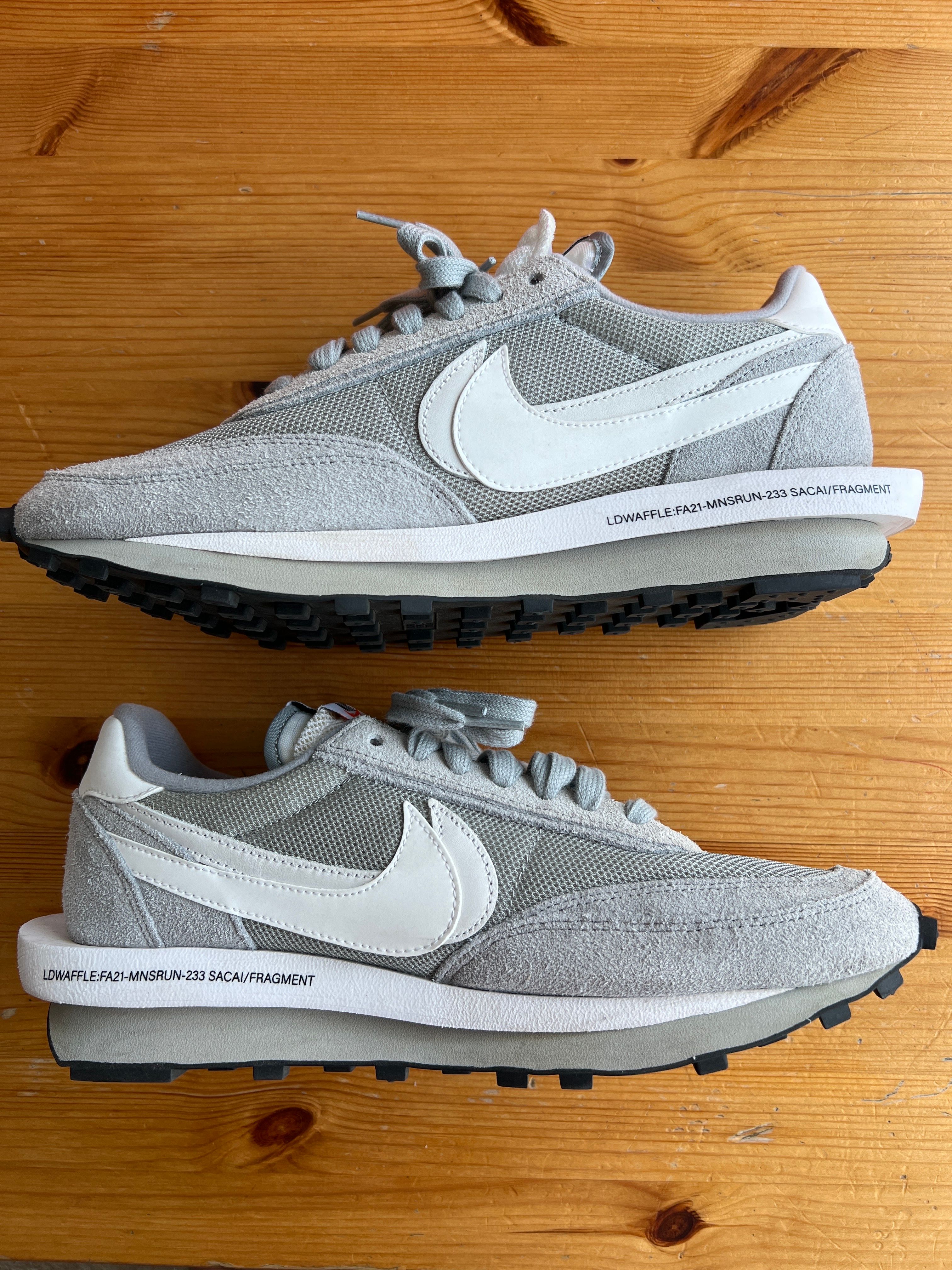 Fragment × sacai × Nike LD Waffle "Light Smoke Grey"