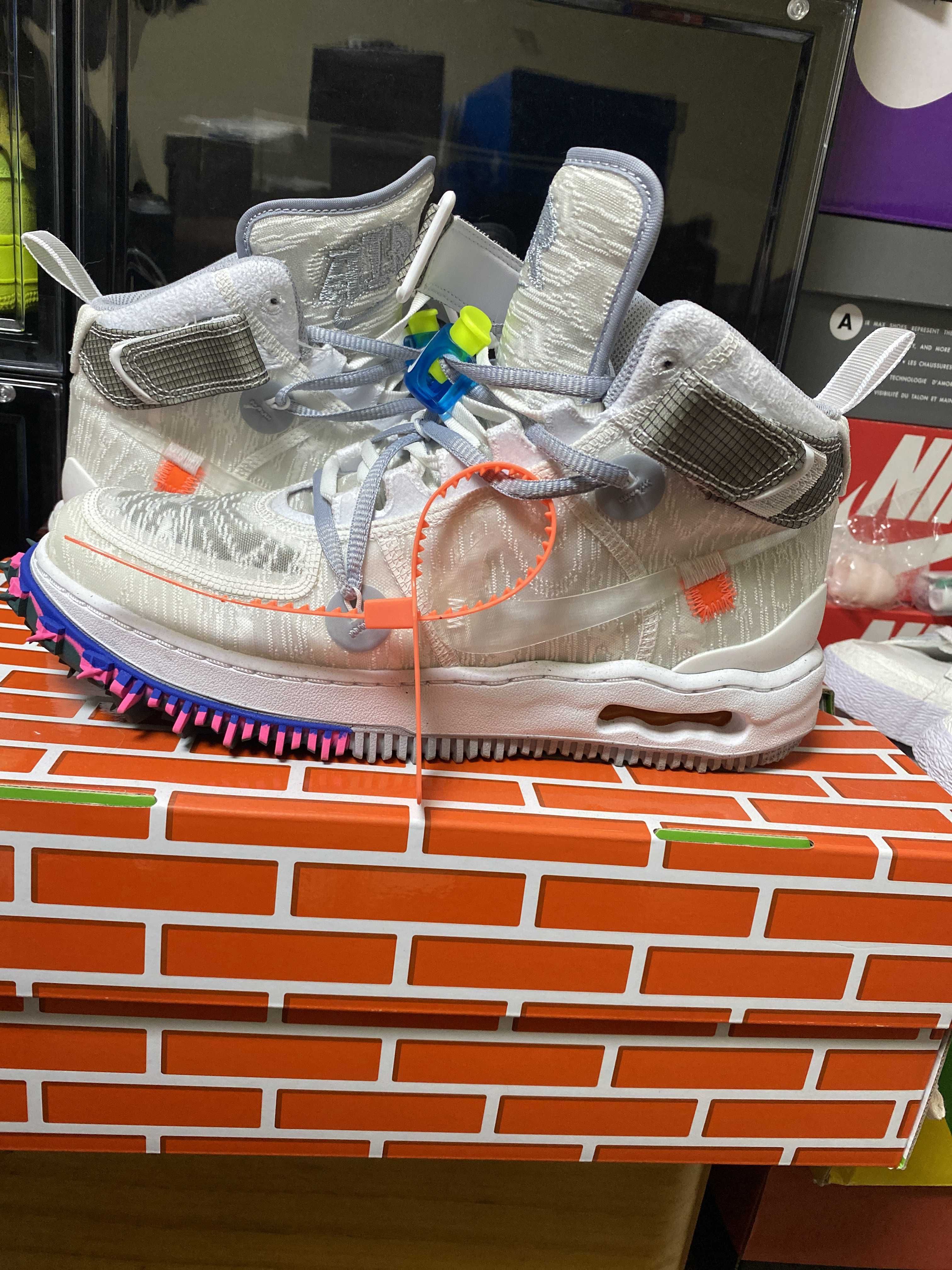 Off-White × Nike Air Force 1 Mid "White"