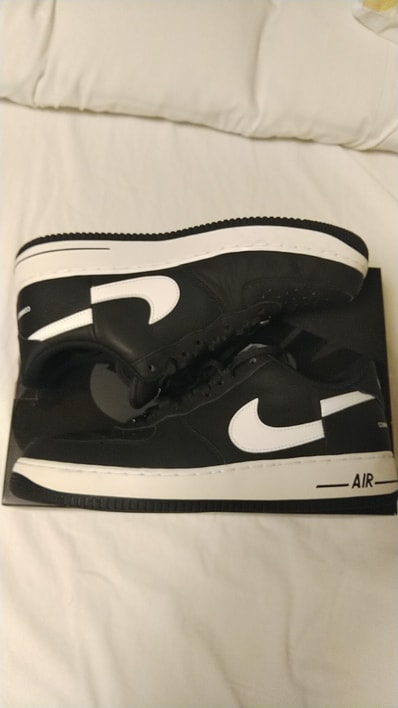 Supreme × COMME des GARCONS SHIRT × Nike Air Force 1 Low "Black/White" (2018)