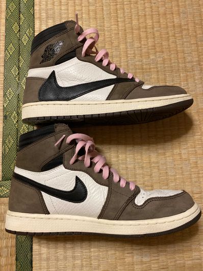 Travis Scott × Nike Air Jordan 1 Retro High OG TS SP "Sail/Dark Mocha"