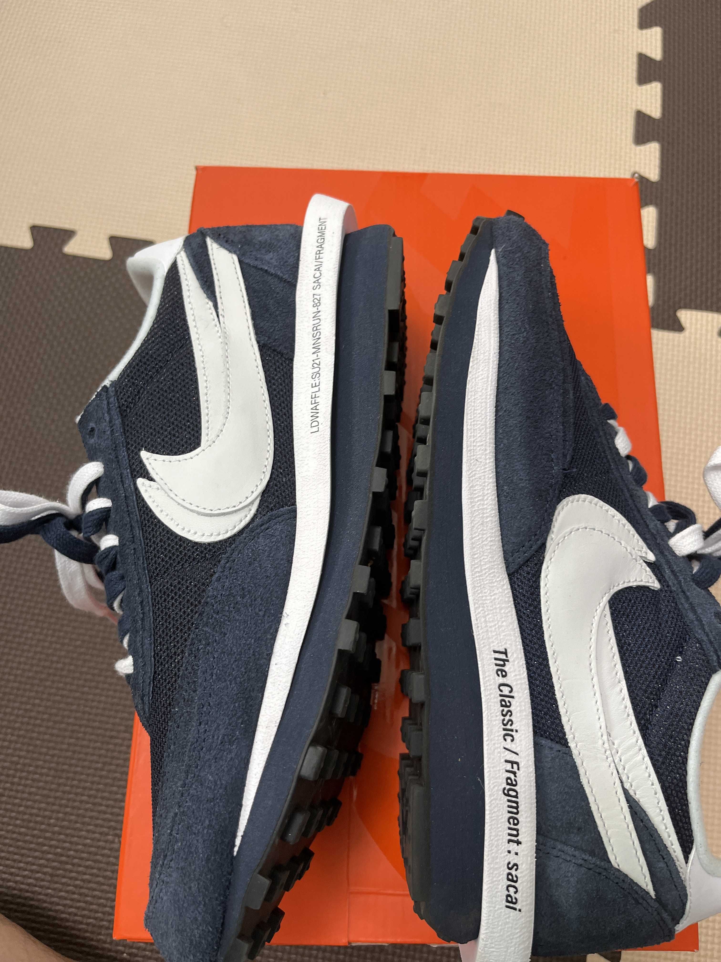 Fragment × sacai × Nike LD Waffle "Blackended Blue"